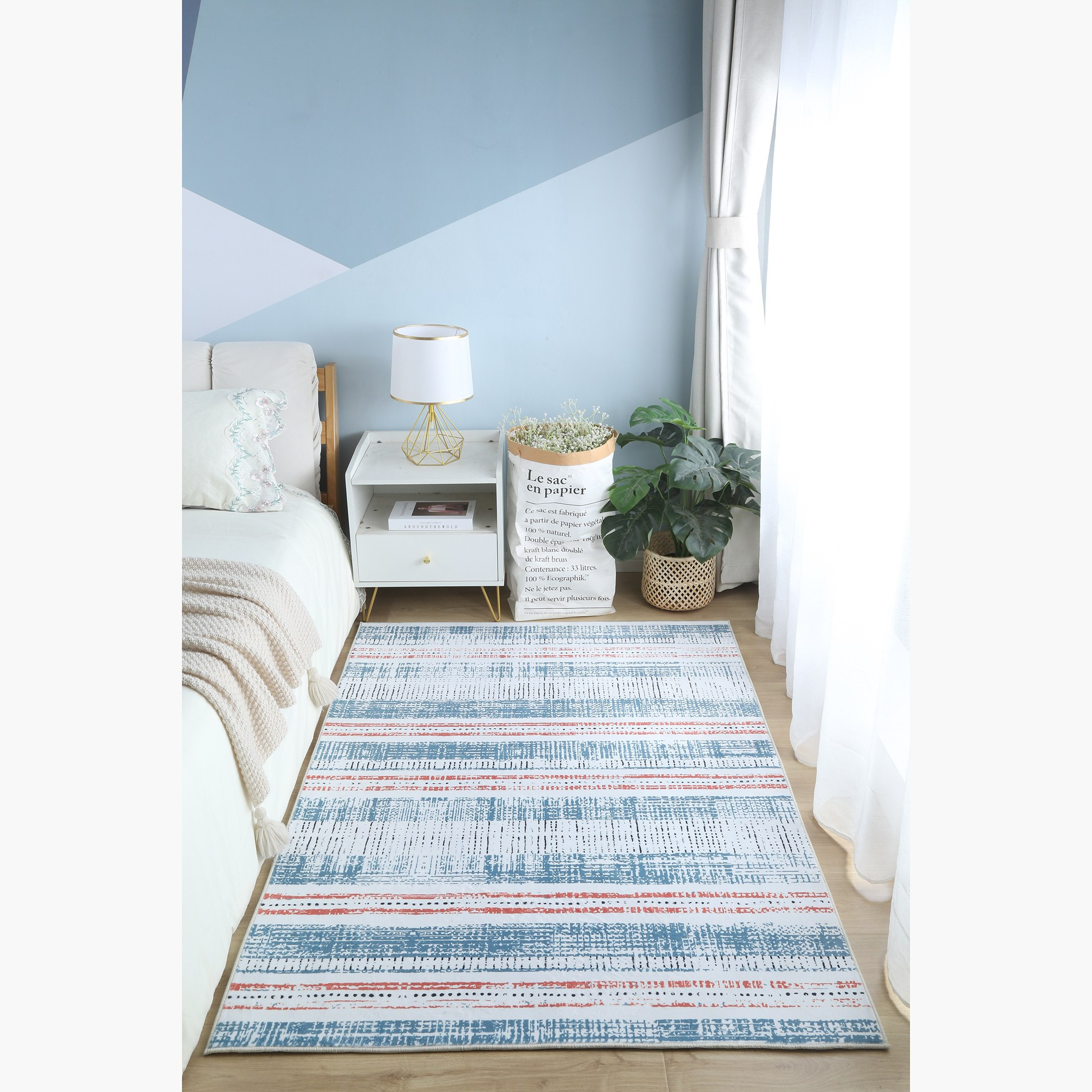 سجادة فلانيل بطبعات من ويلز هاربر - 110x160 سم-hbxdecorandfurnishings-floorcoverings-rugs-image-1