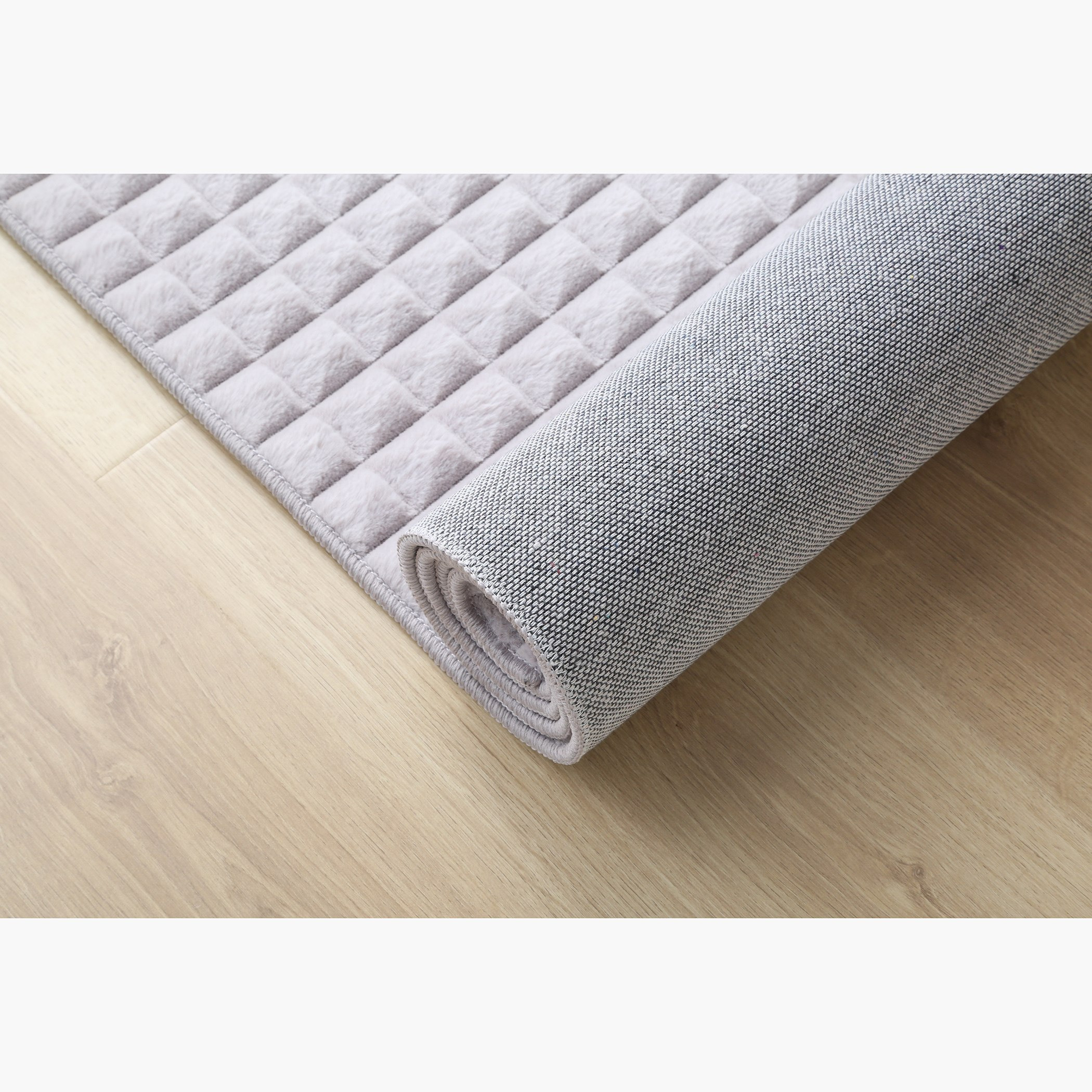 سجادة فرو أرنب بتصميم مكعبات محفورة - 110x160 سم-hbxdecorandfurnishings-floorcoverings-rugs-image-5