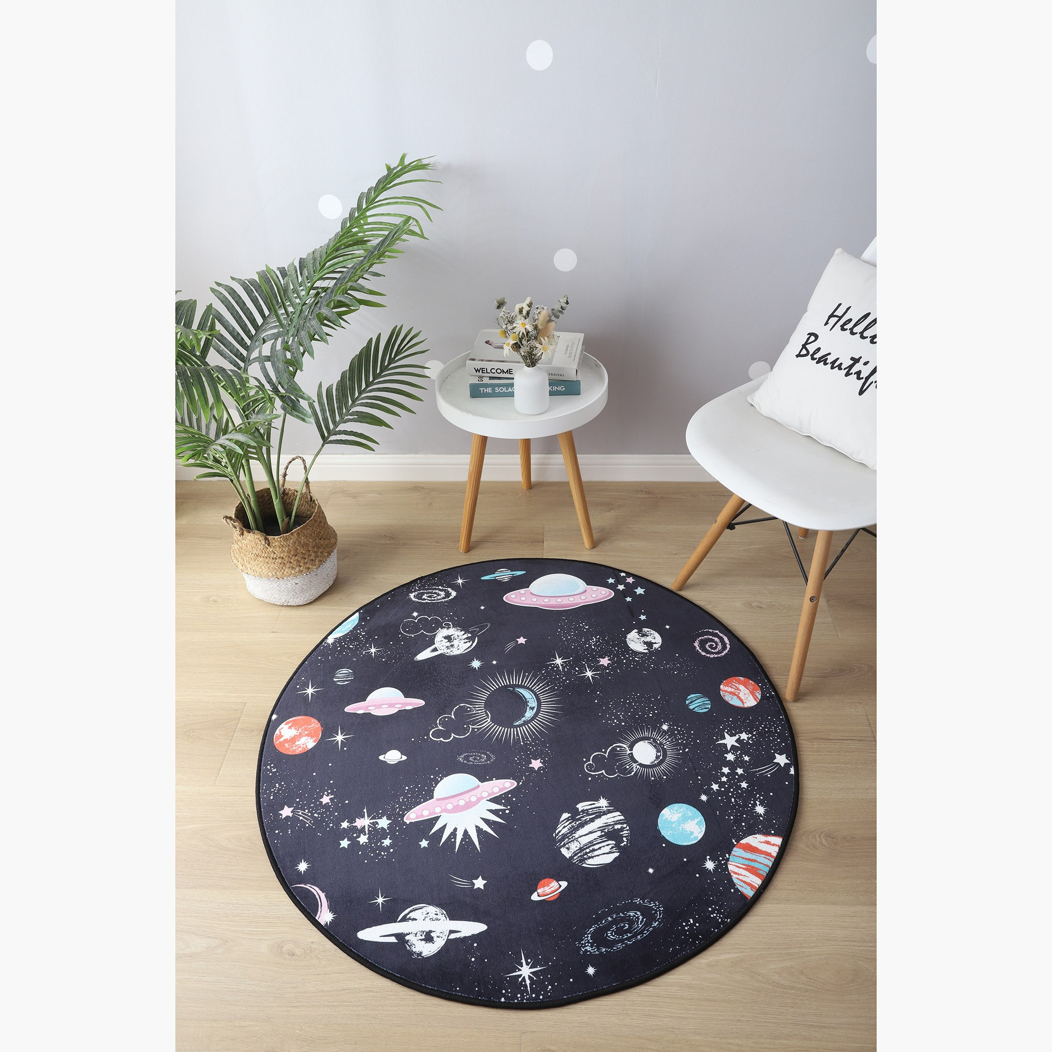 سجادة فلانيل مستديرة بطبعات من بن أوشينيا  - 100 سم-hbxdecorandfurnishings-floorcoverings-rugs-image-1