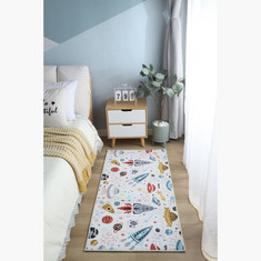 Ben Oceania Printed Constellation Flannel Rug - 60x120 cms