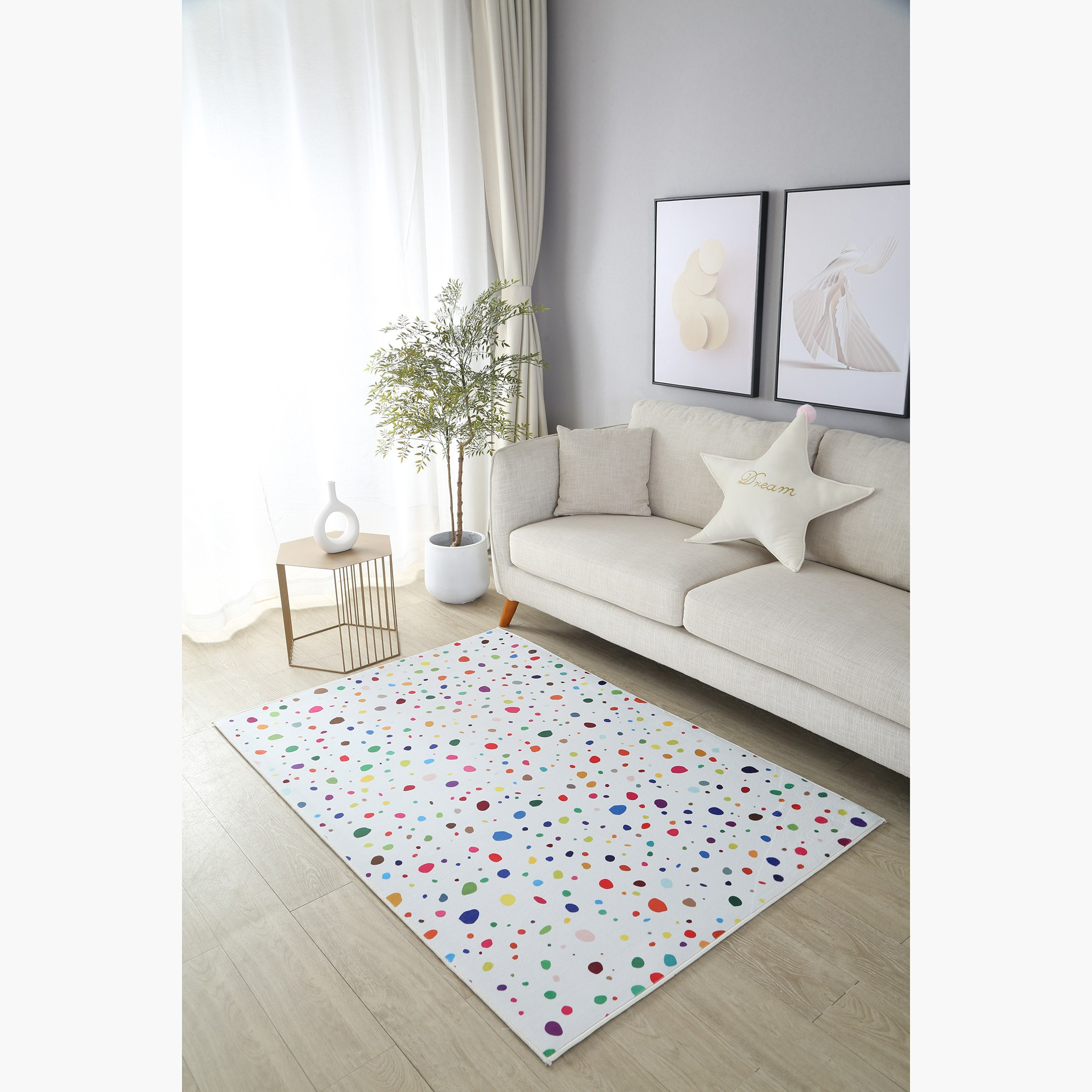 سجادة فلانيل بطبعات من بن أوشيانيا - 110x160 سم-hbxdecorandfurnishings-floorcoverings-rugs-image-1