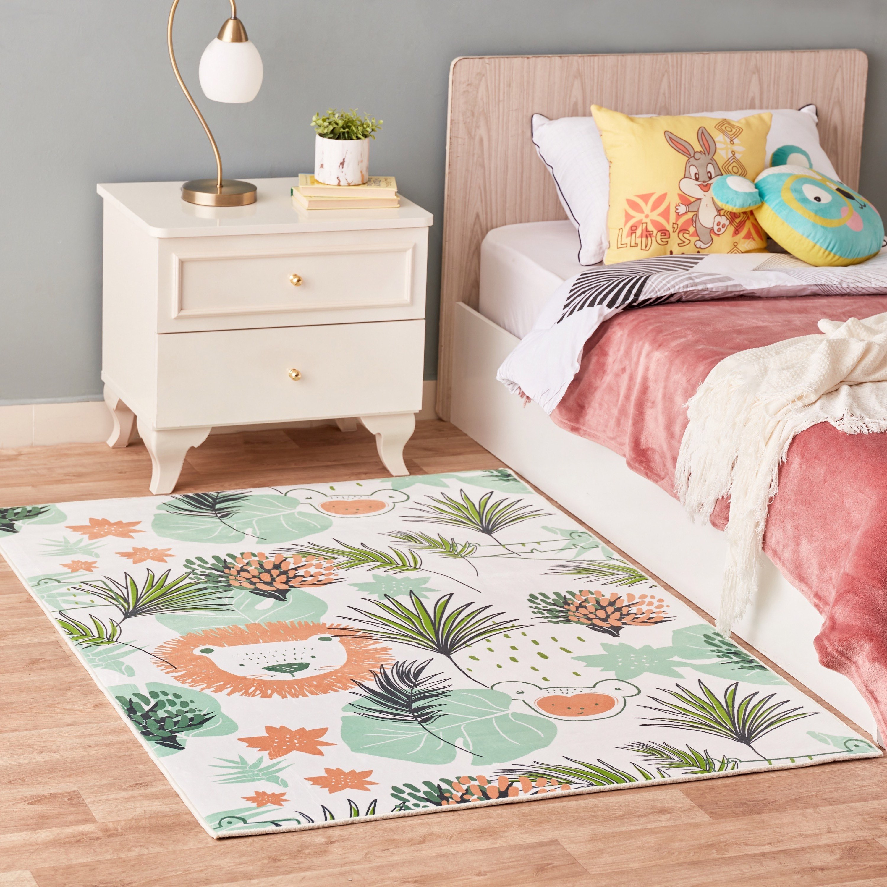 سجادة فلانيل بطبعات من بن أوشيانيا - 110x160 سم-hbxdecorandfurnishings-floorcoverings-rugs-image-2