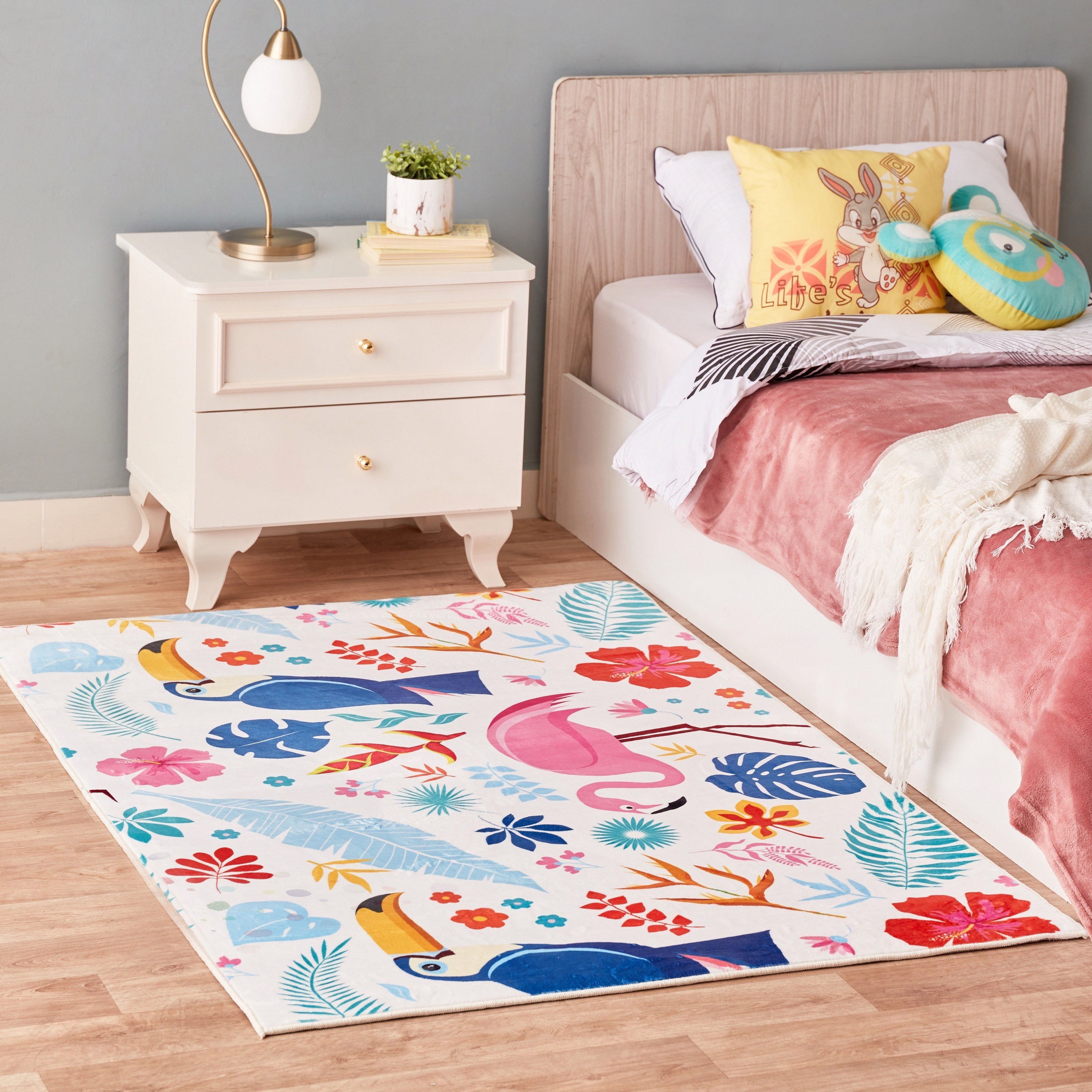 سجادة فلانيل بطبعات من بن أوشيانيا - 160x110 سم-hbxdecorandfurnishings-floorcoverings-rugs-image-2