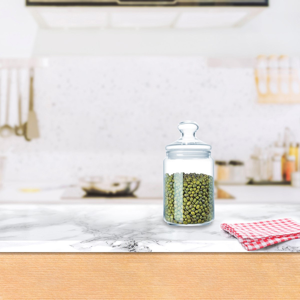 جرّة زجاج بغطاء من لومينارك - 1 لتر-hbxhomeware-hbxkitchen-image-1