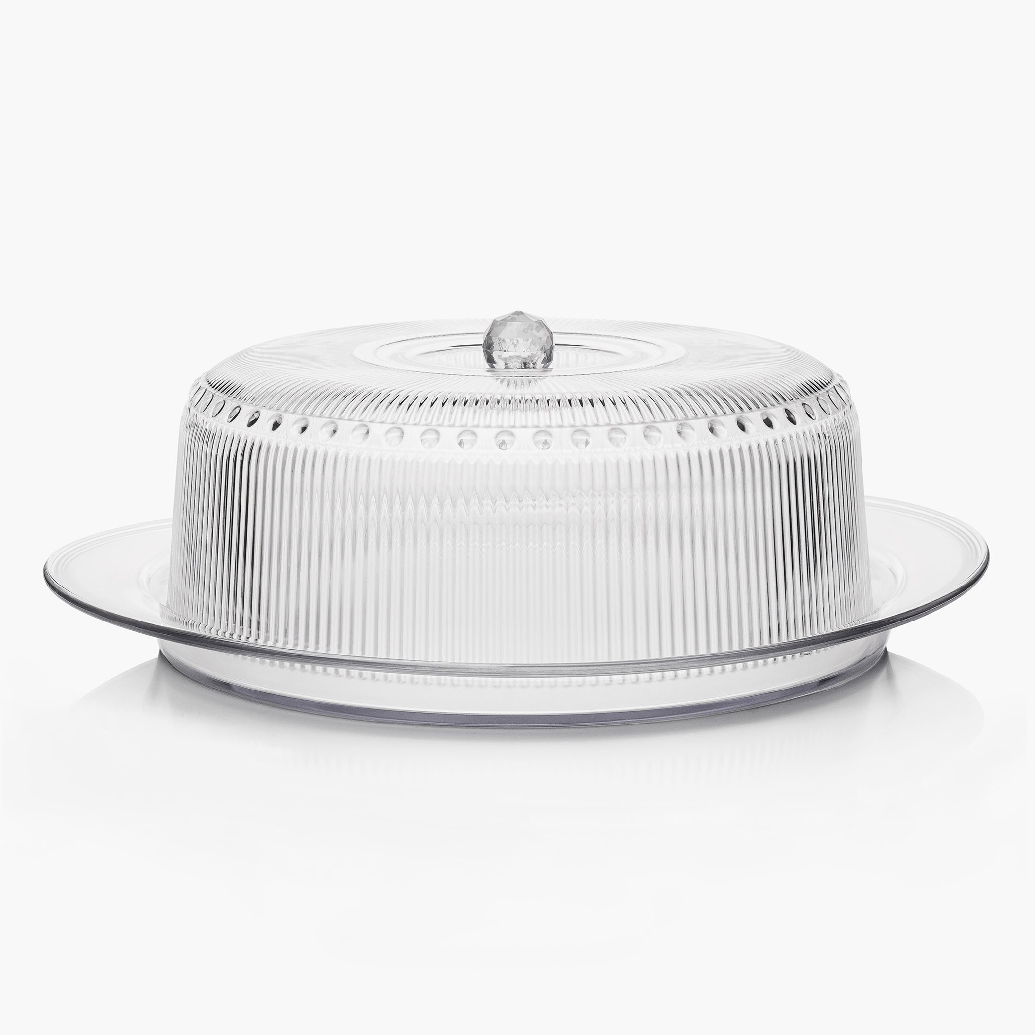 طقم تقديم كيك أكريليك 4 قطع من لوكس نيو باروك-hbxdecorandfurnishings-tabletop-serveware-image-3