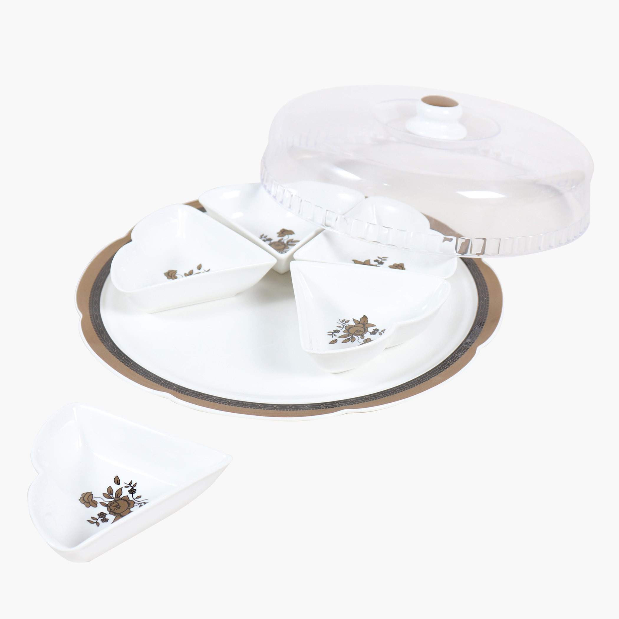 طقم صحن تقديم 7 قطع بغطاء أكريليك من لوكس نيو-hbxdecorandfurnishings-tabletop-serveware-image-2