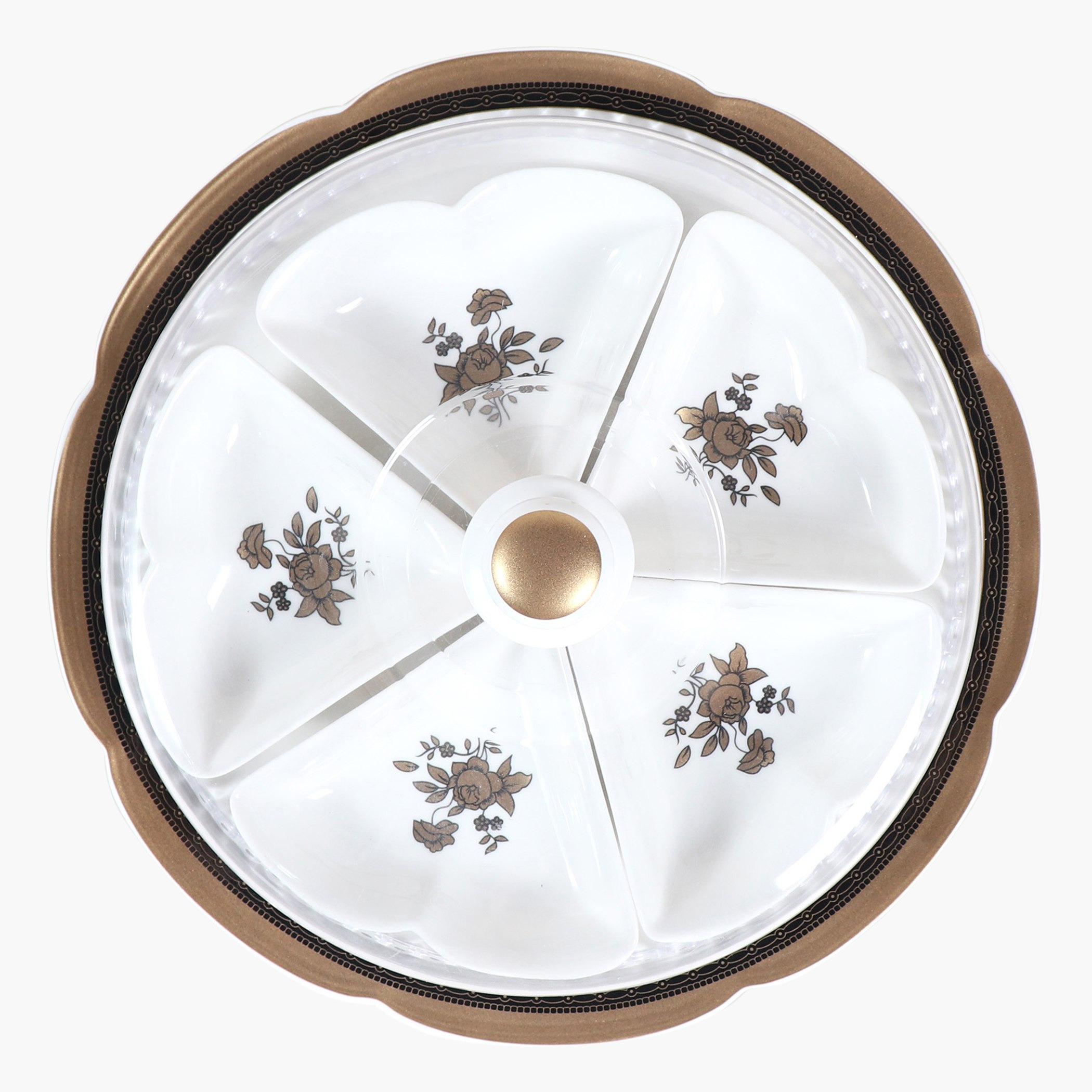 طقم صحن تقديم 7 قطع بغطاء أكريليك من لوكس نيو-hbxdecorandfurnishings-tabletop-serveware-image-3