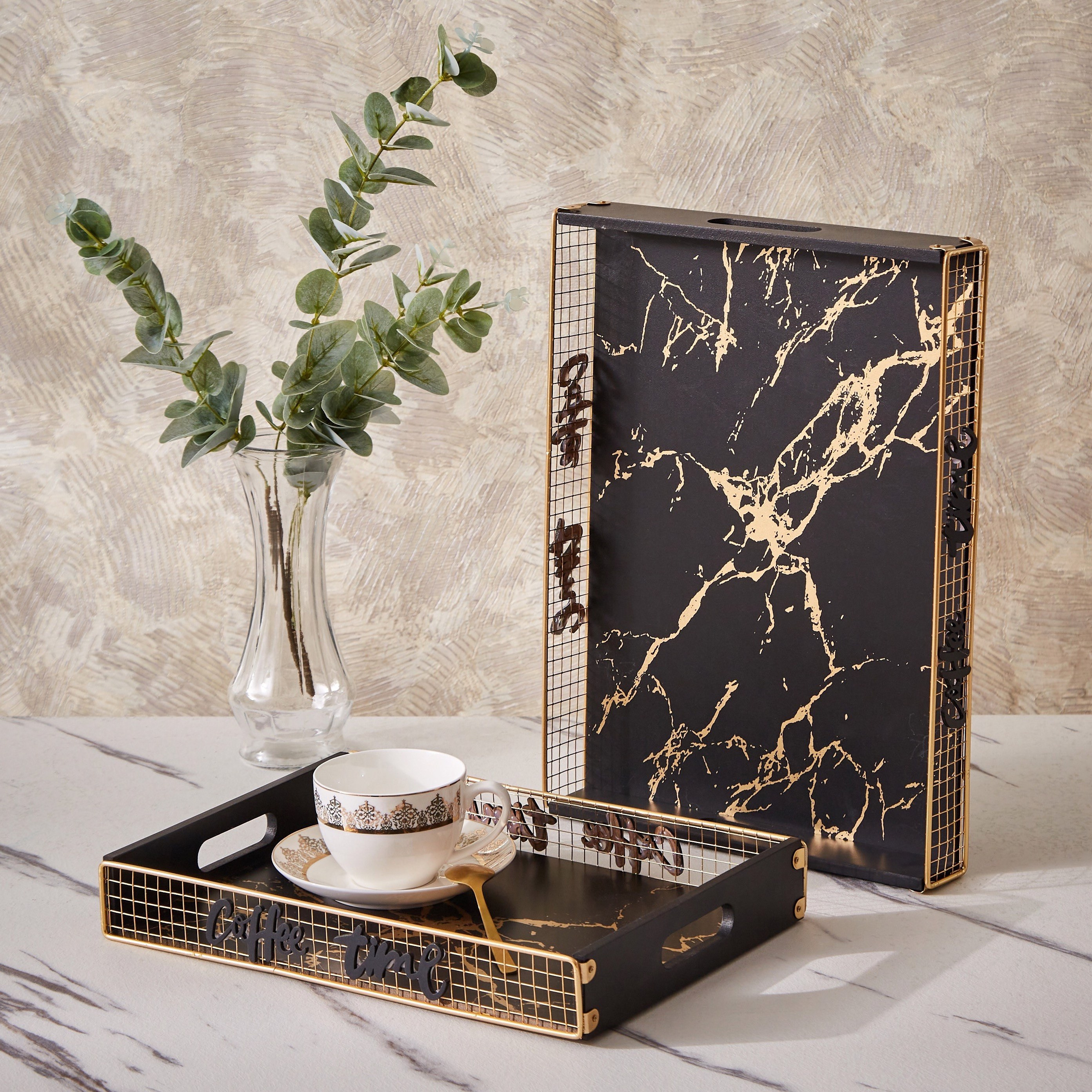 طقم صواني تقديم رخام قطعتين من لوكس نيو-hbxdecorandfurnishings-tabletop-serveware-image-1