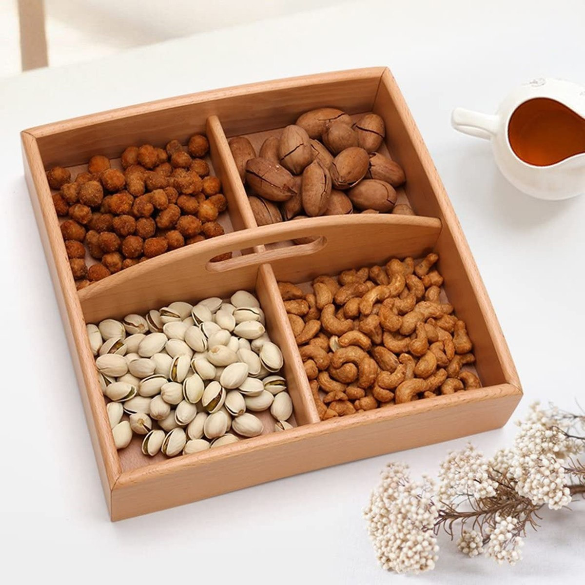 صينية تقديم خشب بـ4 أقسام من نيو-hbxdecorandfurnishings-tabletop-serveware-image-1