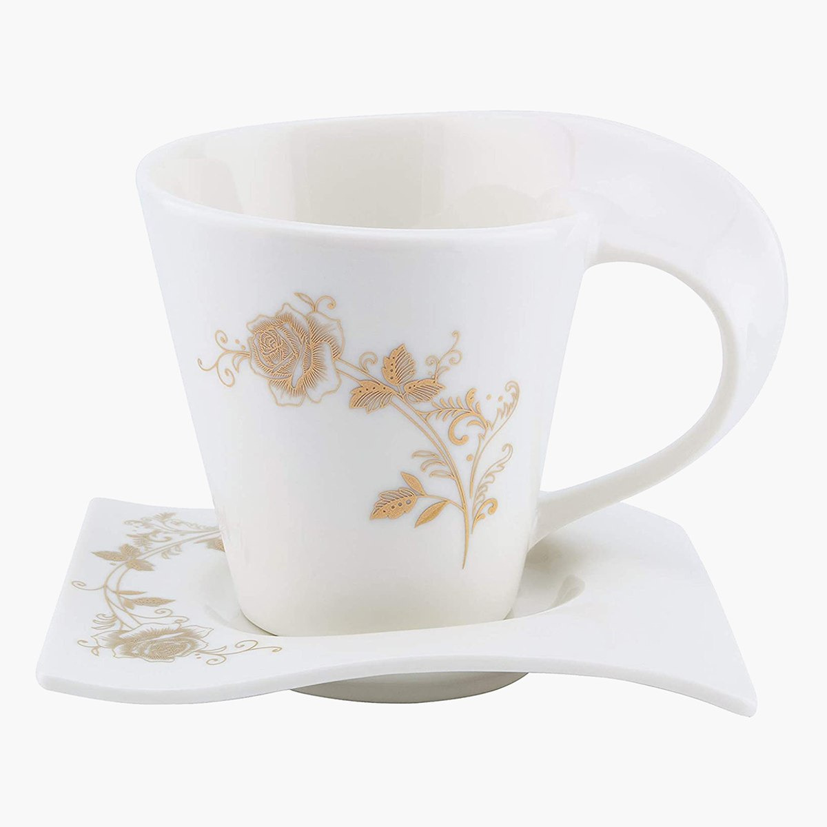 طقم فناجين خزف صيني بصحون 12 قطعة من فيست - 90 مل-hbxhomeware-hbxkitchen-image-1