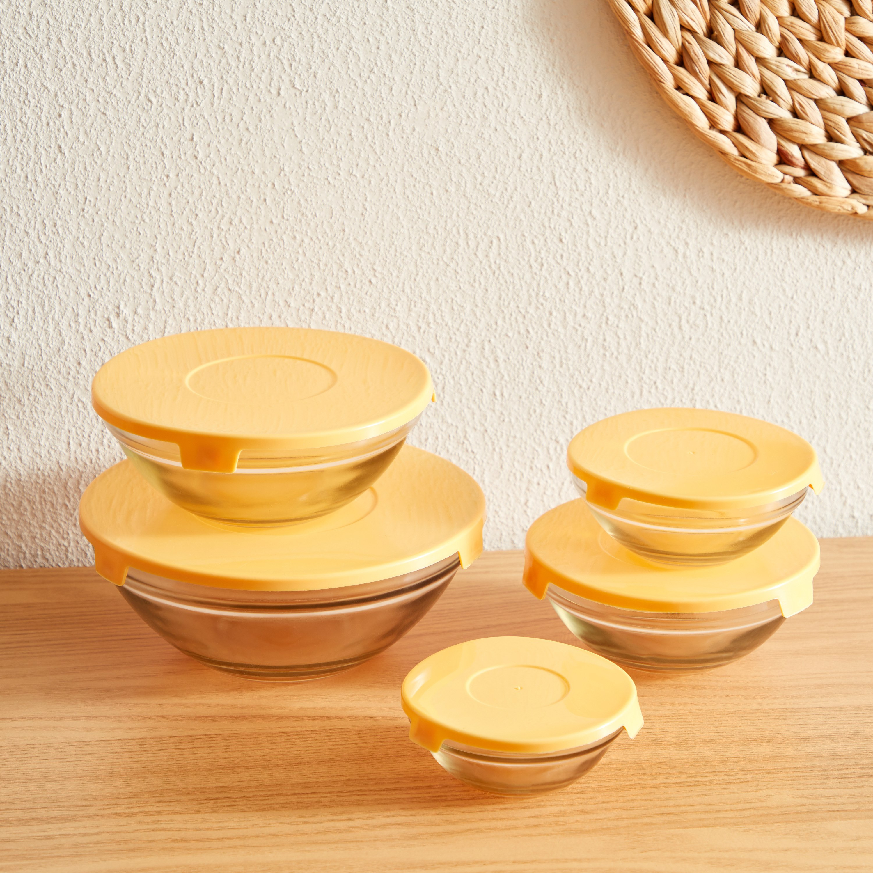 طقم وعاء زجاجي بغطاء 5 قطع من برايم-hbxhomeware-hbxkitchen-image-2
