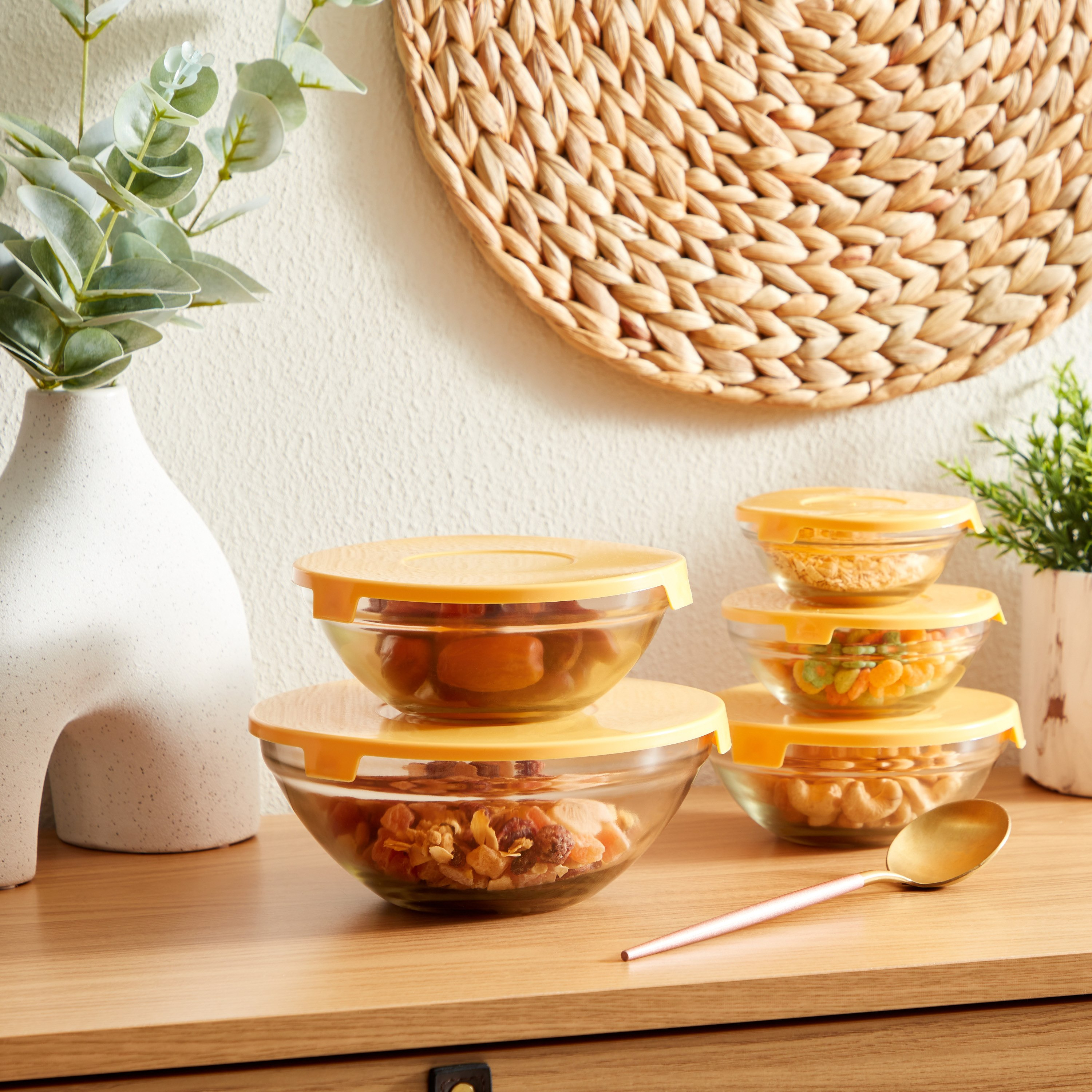طقم وعاء زجاجي بغطاء 5 قطع من برايم-hbxhomeware-hbxkitchen-image-5