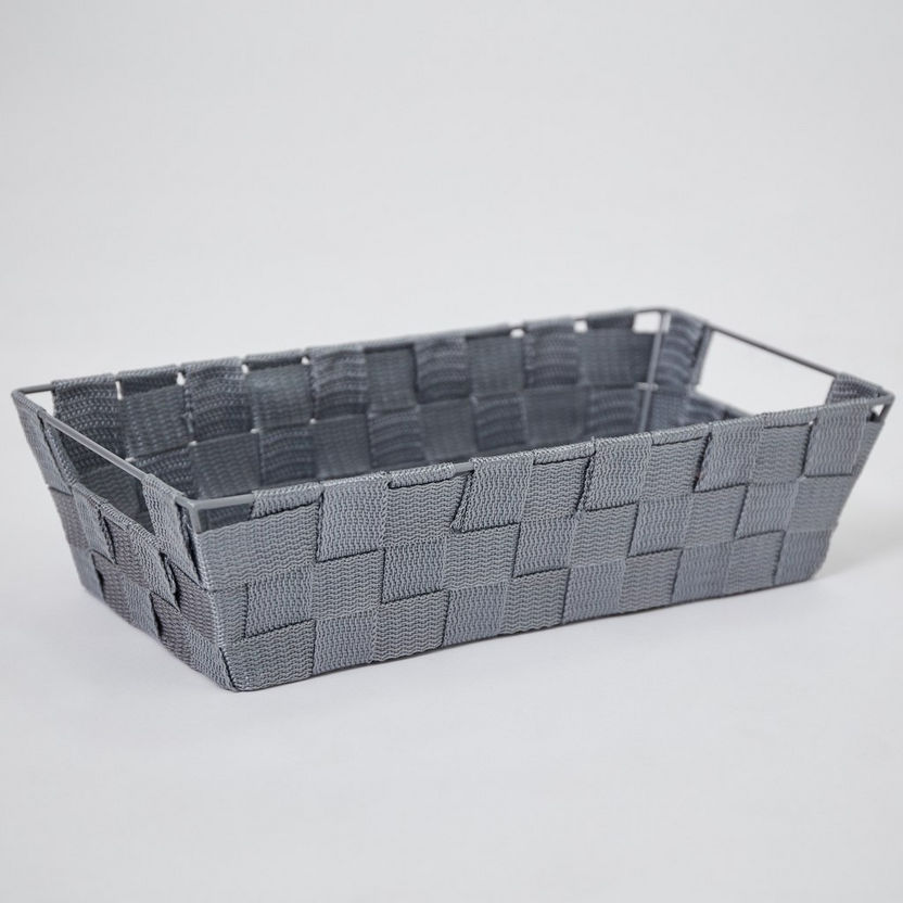 Strap Textured Basket - 32x16.5x8.5 cm-Bathroom Storage-image-4