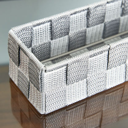 Strap Textured Basket - 24x8x6 cms