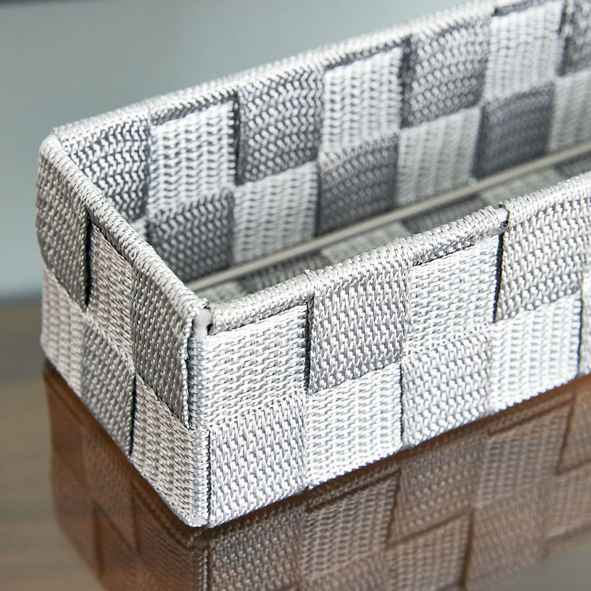 Strap Textured Basket - 24x8x6 cm-Bathroom Storage-image-2