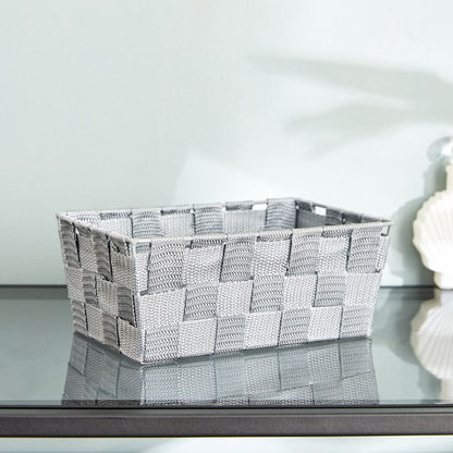 Strap Textured Basket - 22x14.5x9 cm-Organisers-image-0