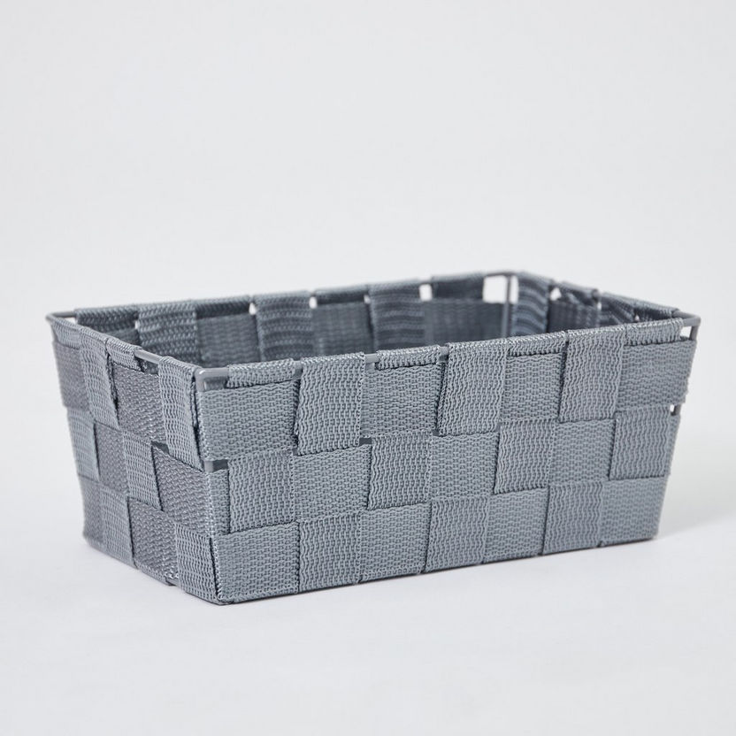 Strap Textured Basket - 22x14.5x9 cm-Organisers-image-4