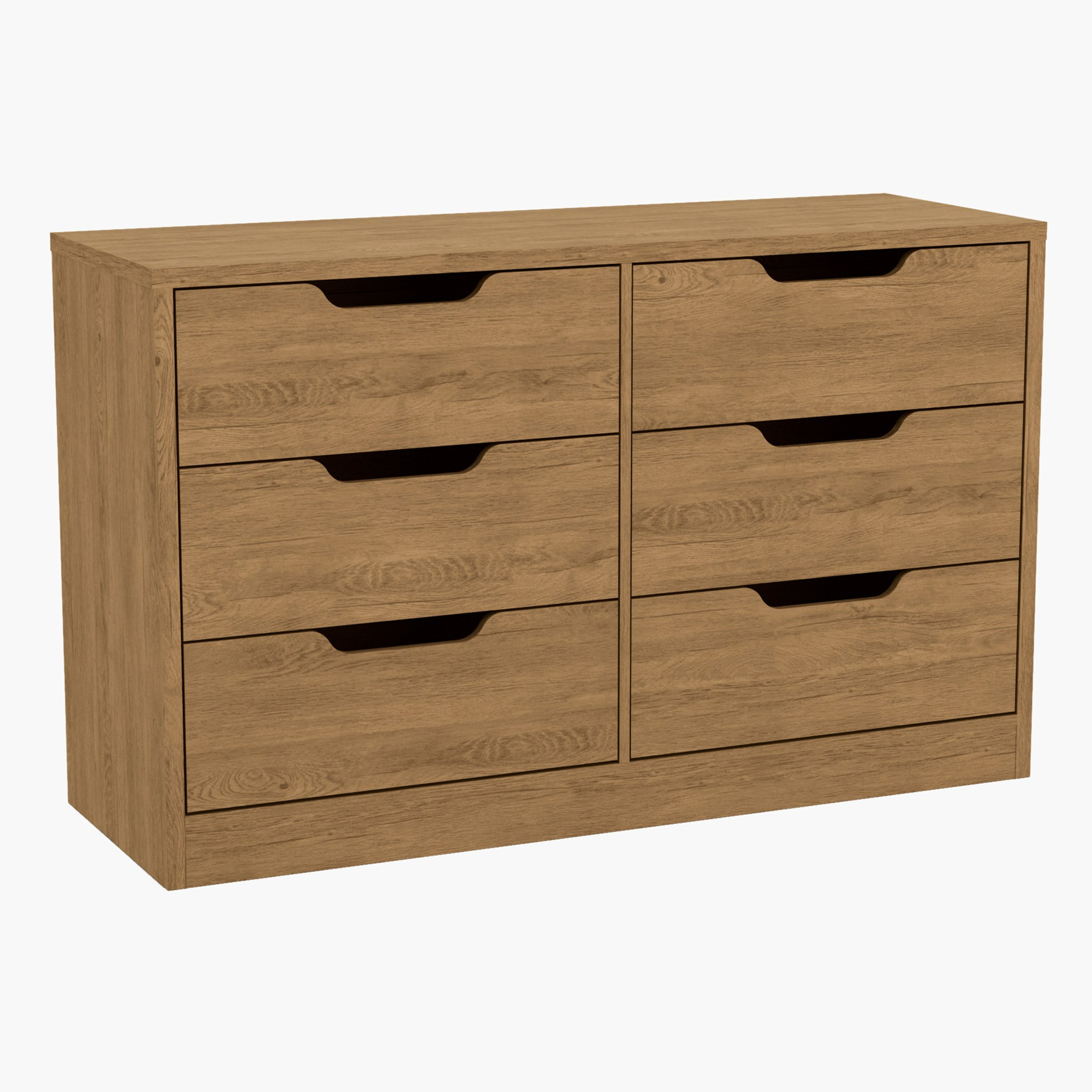 طاولة تزيين ماستر 6 أدراج دون مرآة من فورتاليزا-hbxfurniture-bedroom-dressersandmirrors-image-2