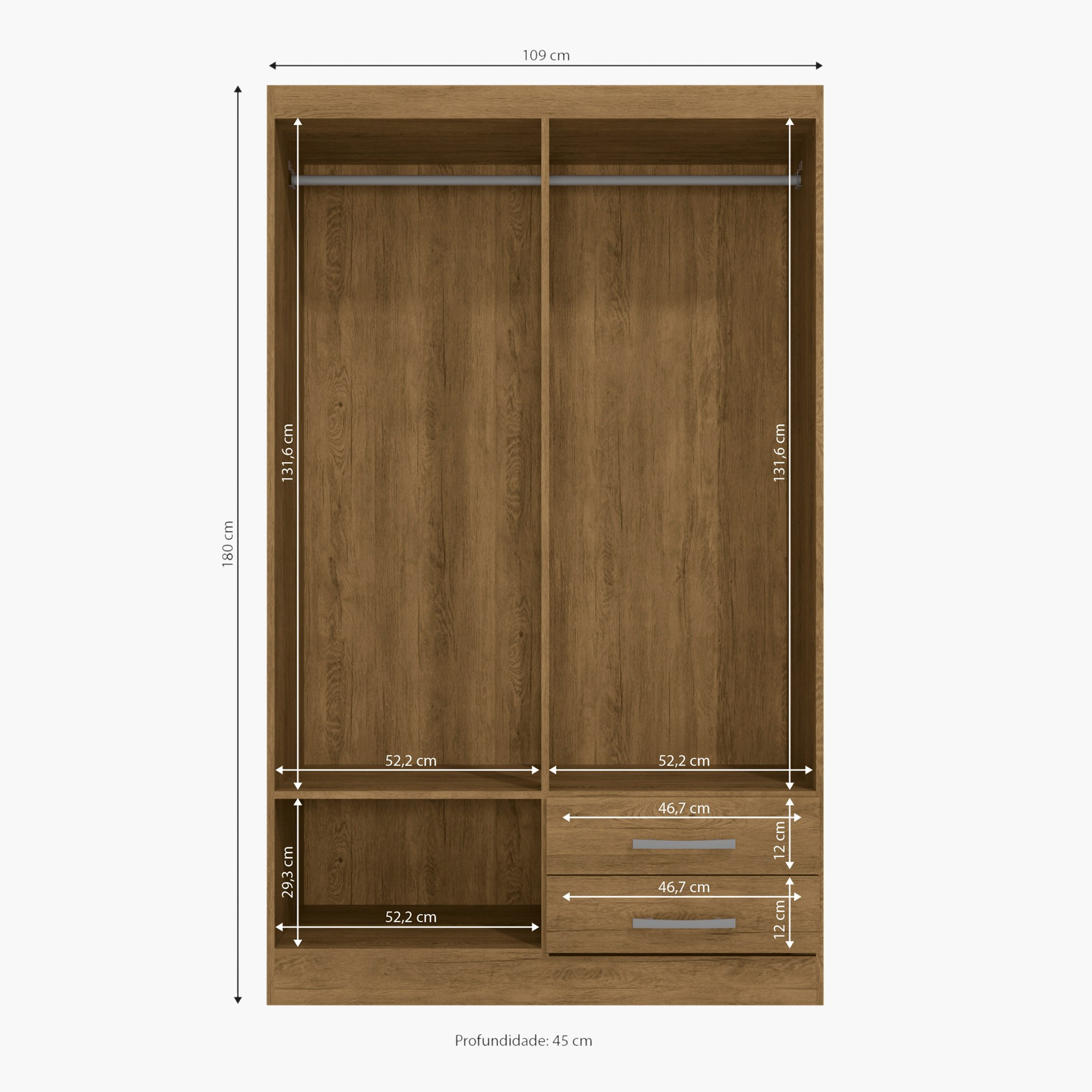 خزانة ملابس صغيرة بـ4 أبواب ودرجين من فورتاليزا-hbxfurniture-wardrobes-image-2