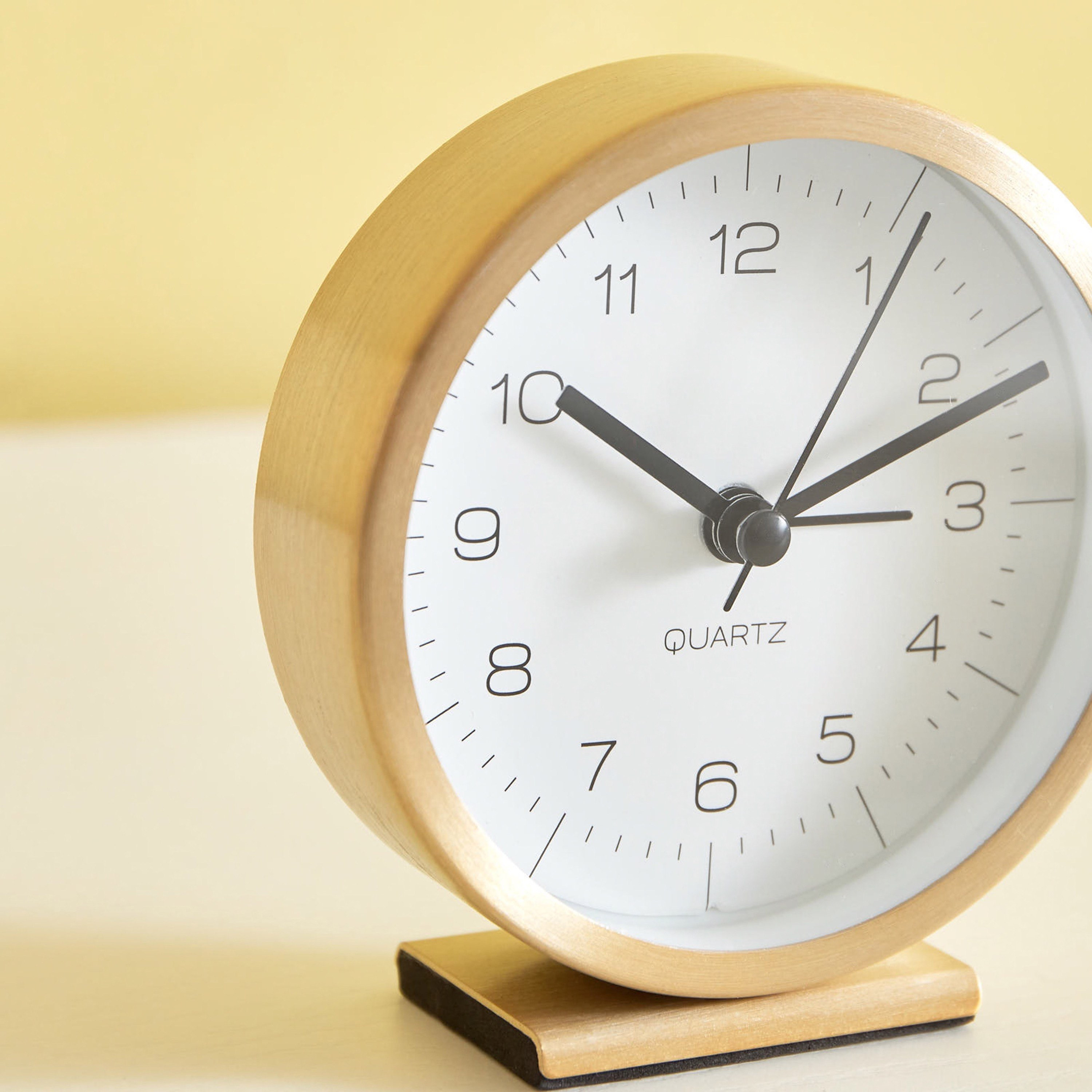 ساعة منبه طاولة معدن من إيما - 9.1x3.9x9.7 سم-hbxdiningroom-decorandaccessories-clocks-image-3