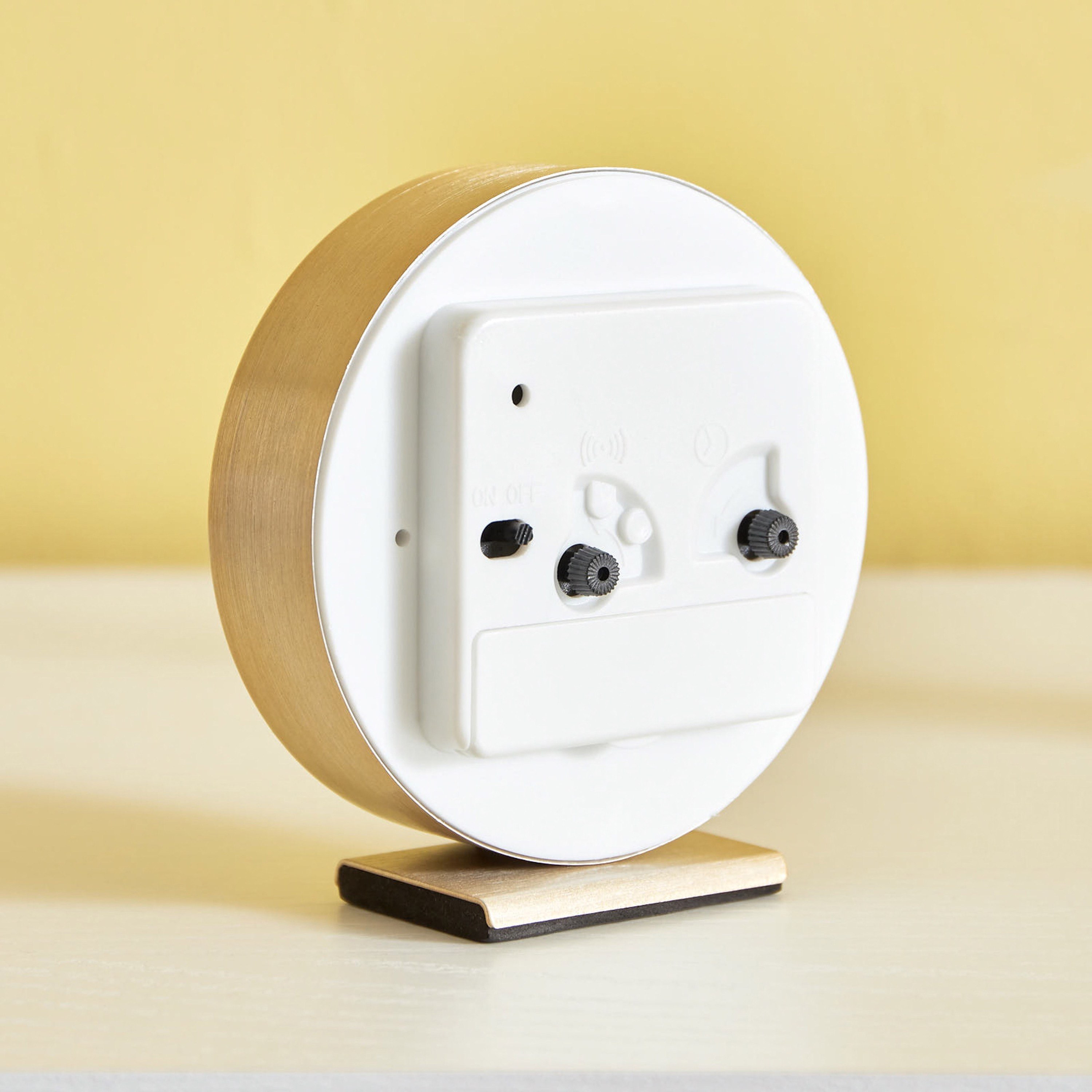 ساعة منبه طاولة معدن من إيما - 9.1x3.9x9.7 سم-hbxdiningroom-decorandaccessories-clocks-image-4