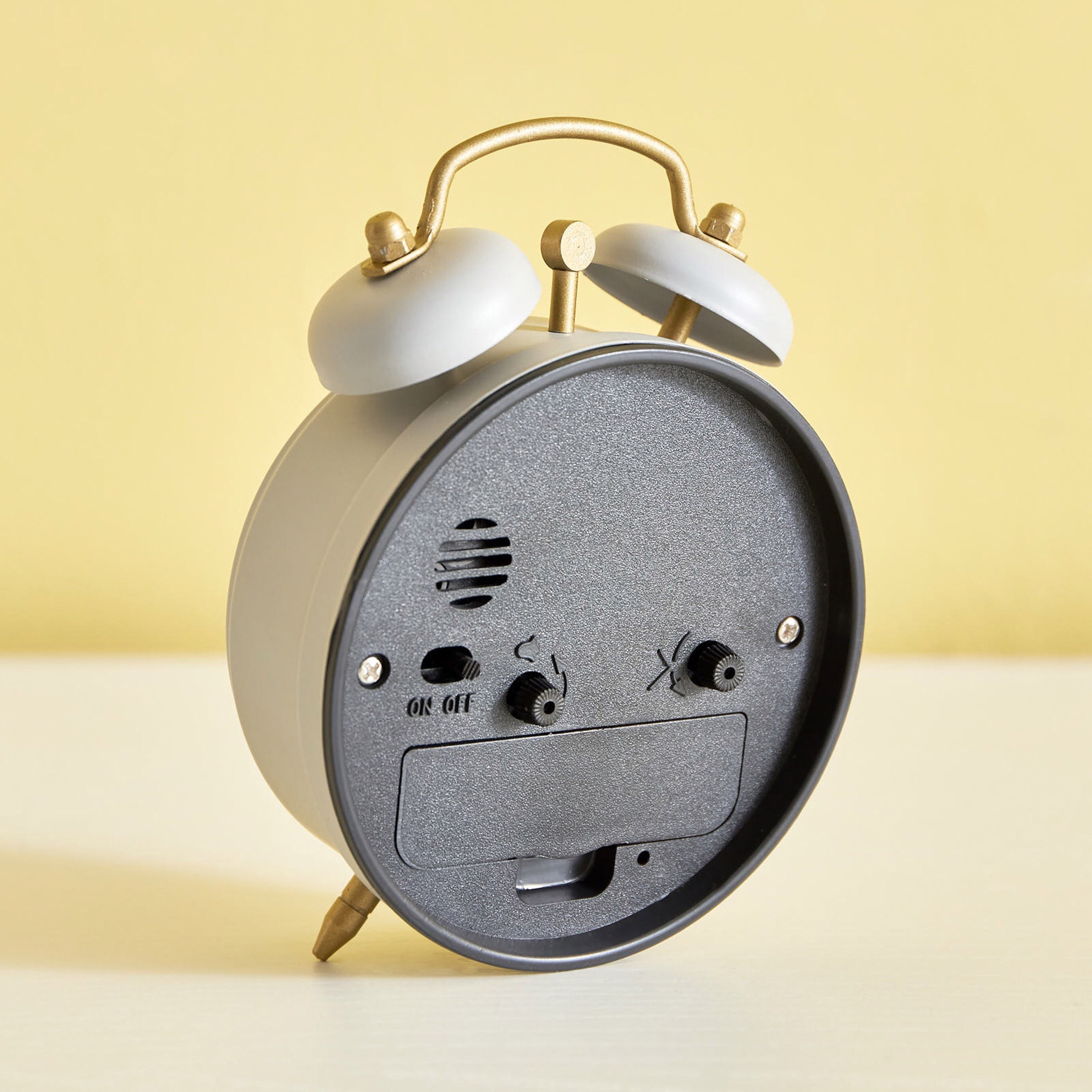 ساعة منبه بجرسين من إيما - 8.3x4x11.8 سم-hbxdiningroom-decorandaccessories-clocks-image-4