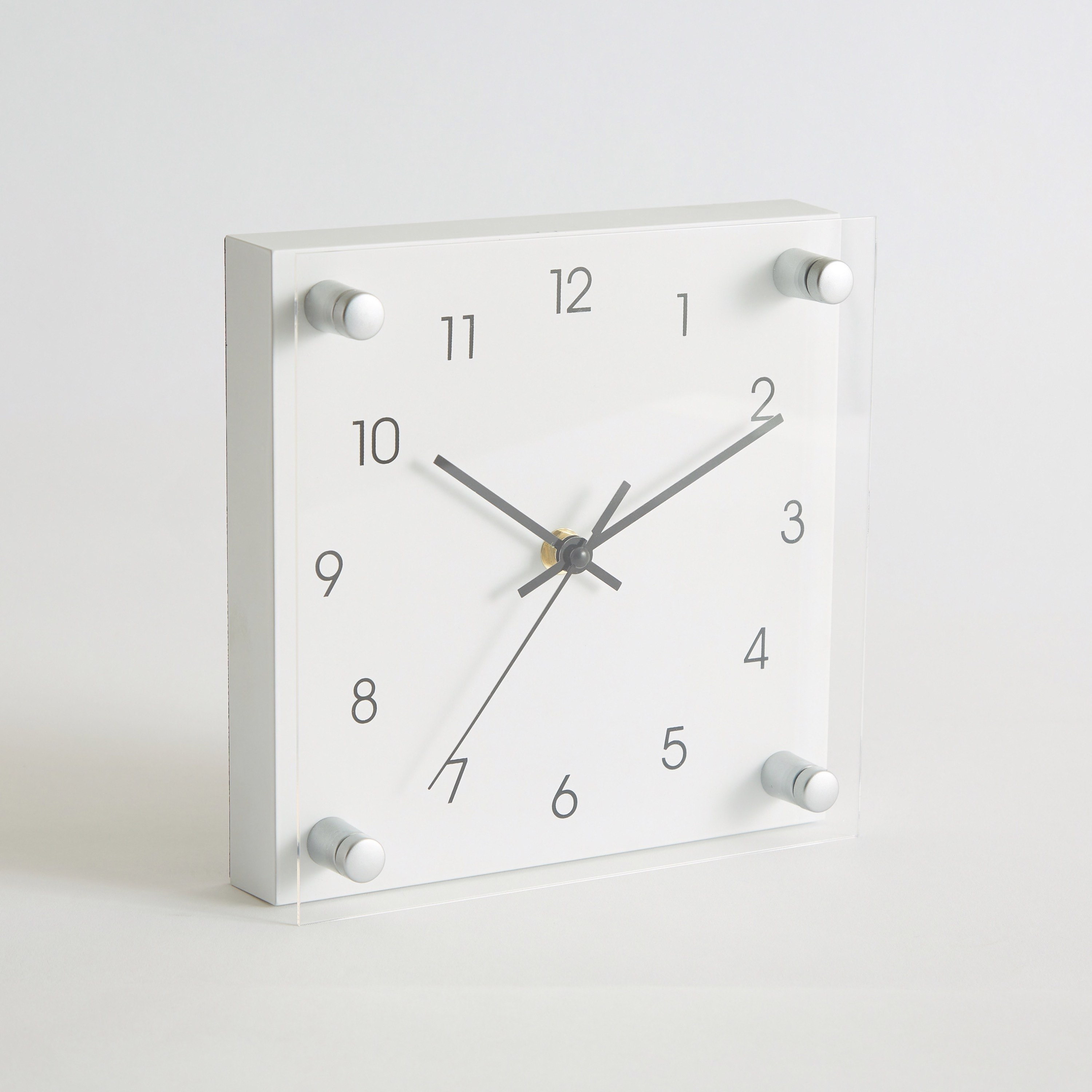 ساعة حائط وطاولة بلاستيك مربعة من إيما - 19x5.5x19 سم-hbxdiningroom-decorandaccessories-clocks-image-5