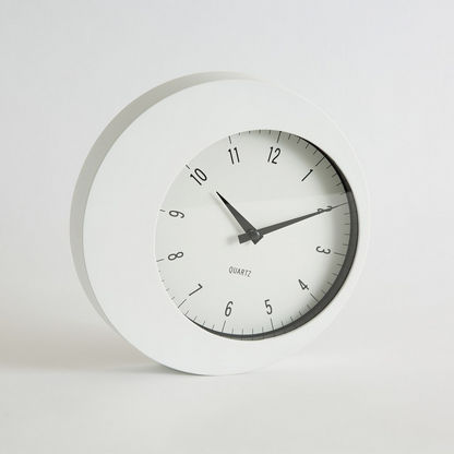 Emma Plastic Round Wall Clock - 24x4 cms