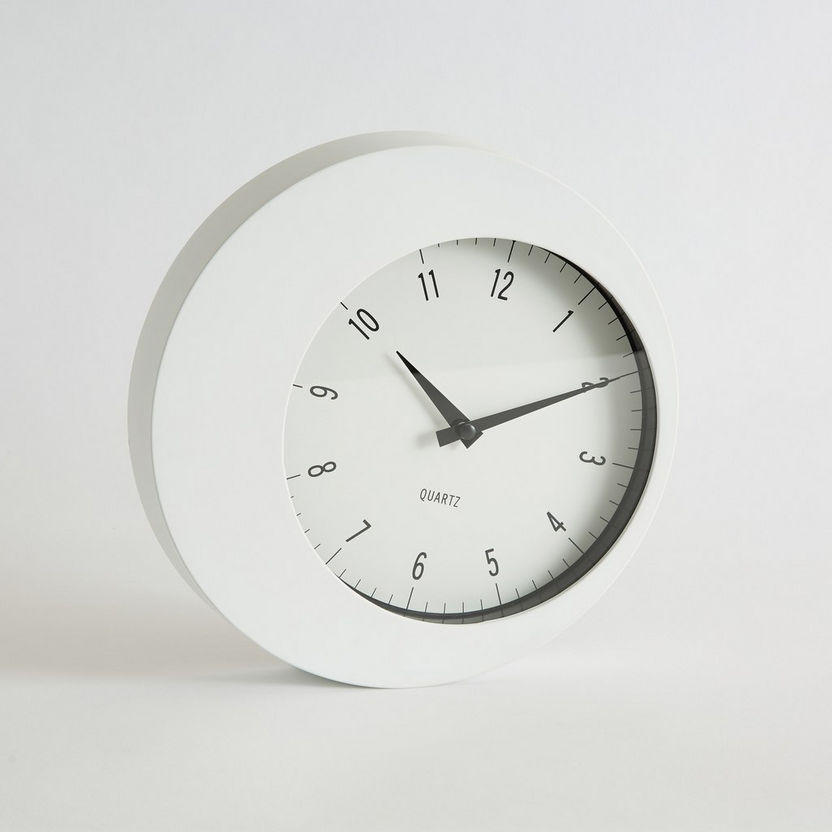 Emma Plastic Round Wall Clock - 24x4 cm-Clocks-image-5