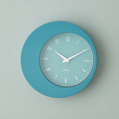 Emma Plastic Round Wall Clock - 24x4 cms