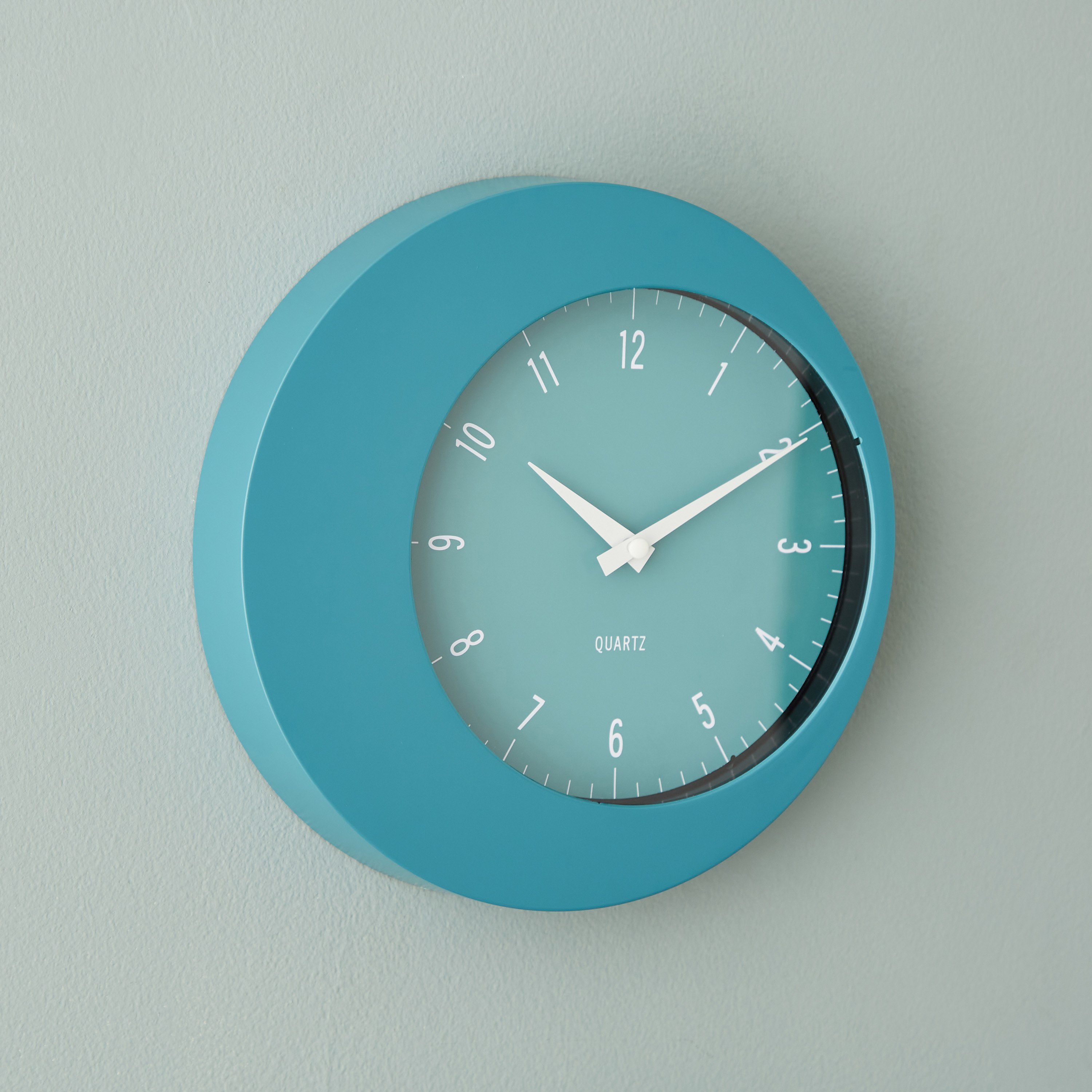 Emma Plastic Round Wall Clock - 24x4 cm-hbxdiningroom-decorandaccessories-clocks-image-2