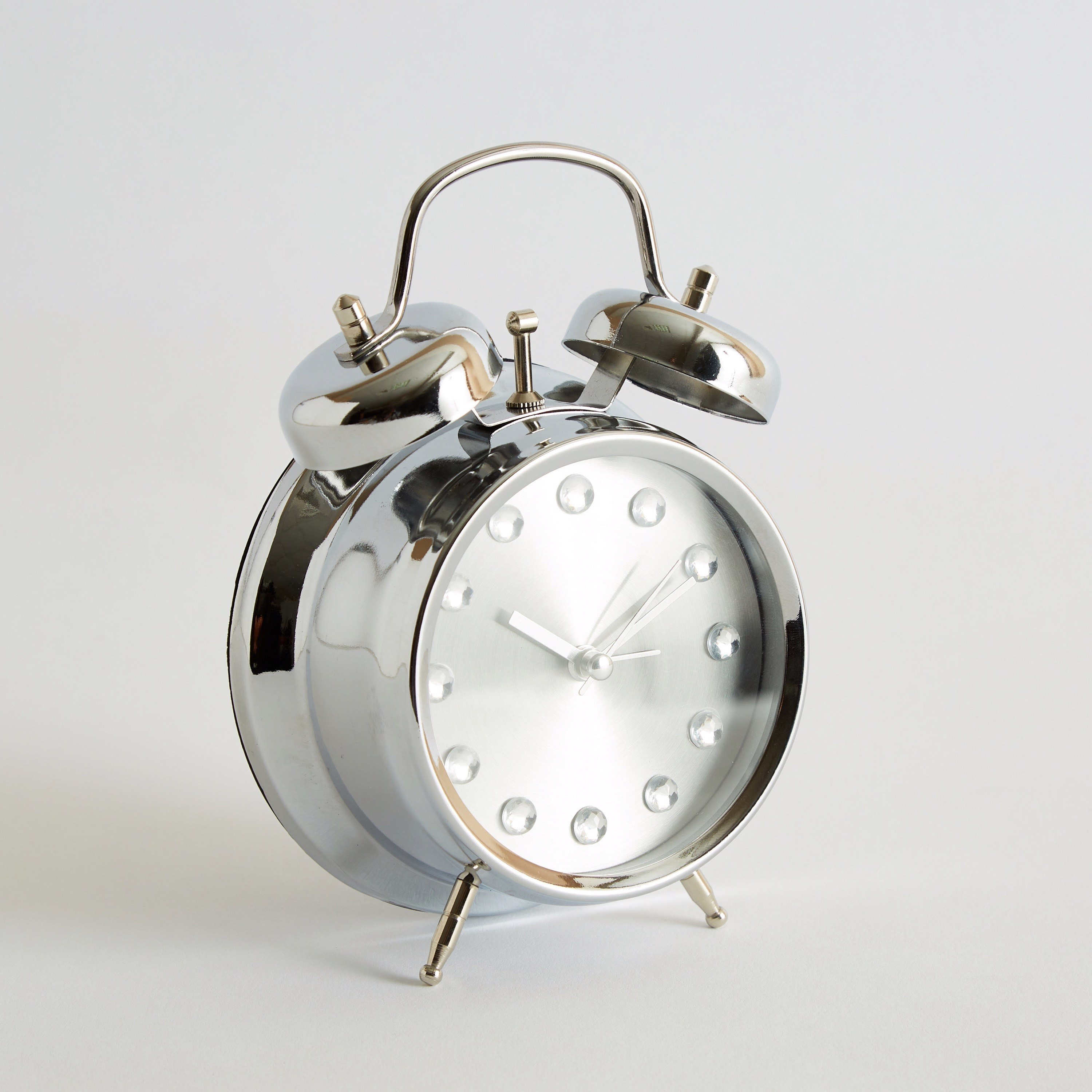 ساعة منبه معدن بجرس مزدوج من إيما - 11.8x5.7x17 سم-hbxdiningroom-decorandaccessories-clocks-image-6