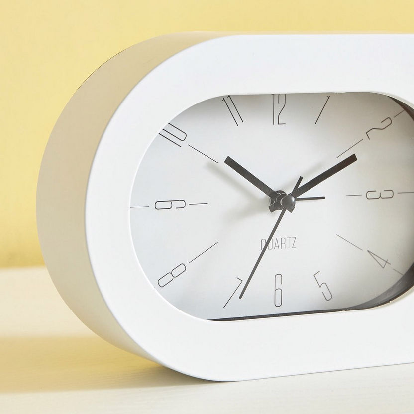 Emma Plastic Table Alarm Clock - 21x4.7x12.6 cm-Clocks-image-2