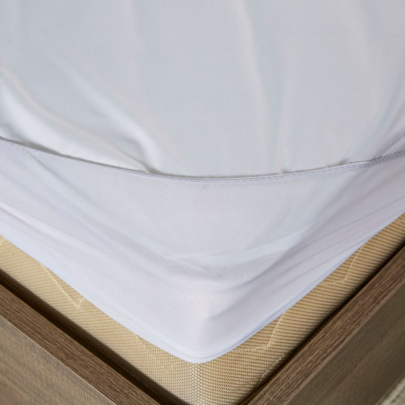Atlanta Waterproof Double Mattress Protector - 140x200+33 cm-Protectors and Toppers-image-3