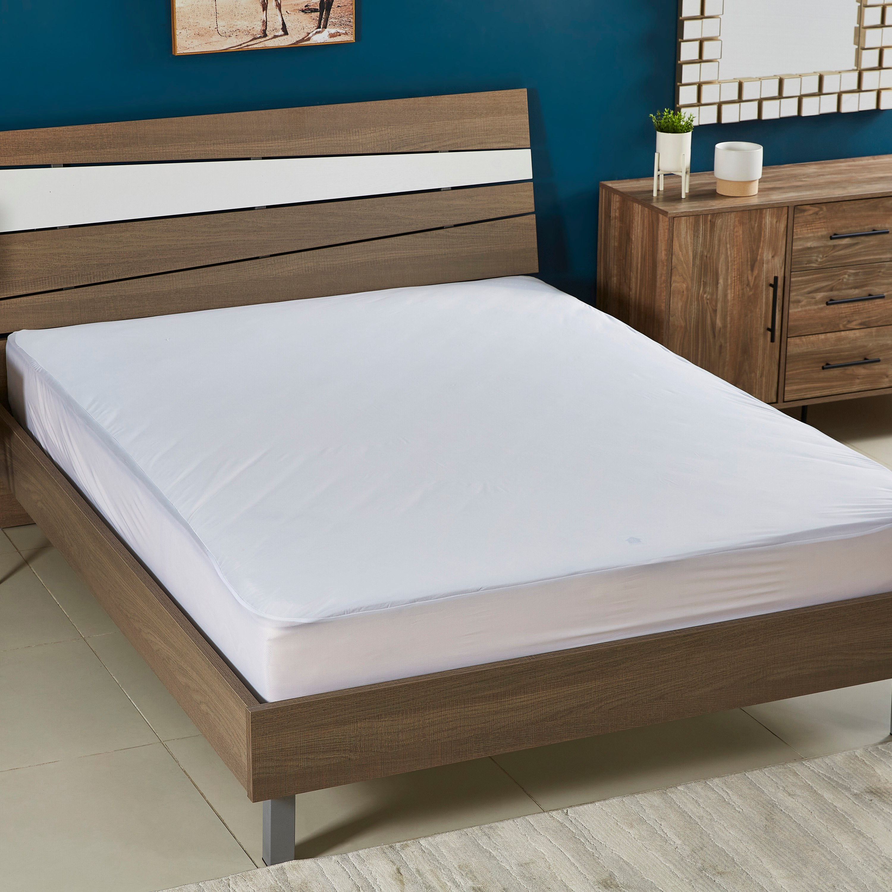 واقي مرتبة كوين مقاوم للماء من أتلانتا - 160x200+33 سم-hbxhomeware-hbxdecorandfurnishings-image-1