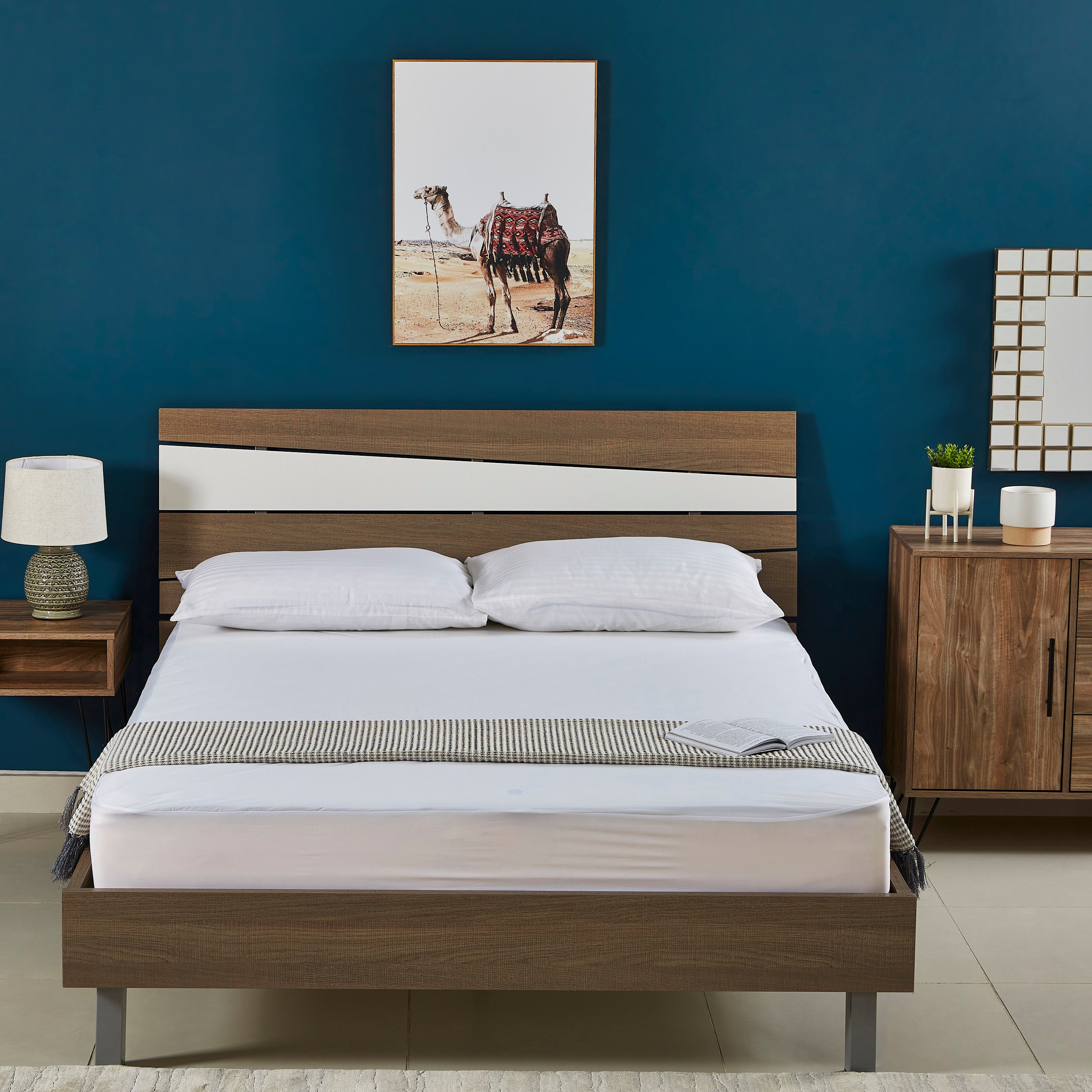 واقي مرتبة كوين مقاوم للماء من أتلانتا - 160x200+33 سم-hbxhomeware-hbxdecorandfurnishings-image-5