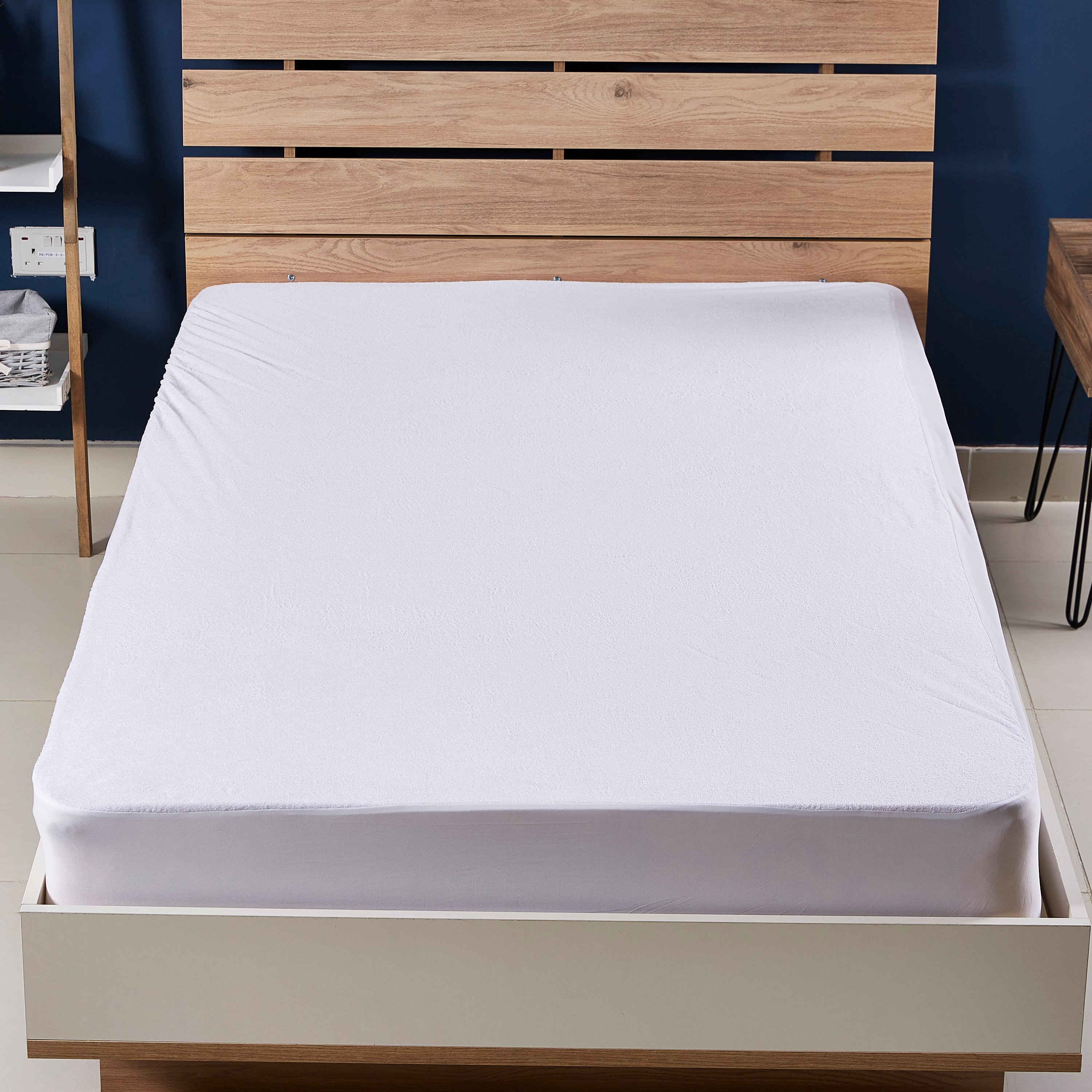 Terry Waterproof Single Mattress Protector - 90x200+33 cm-hbxhomeware-hbxkidsandyouth-image-2