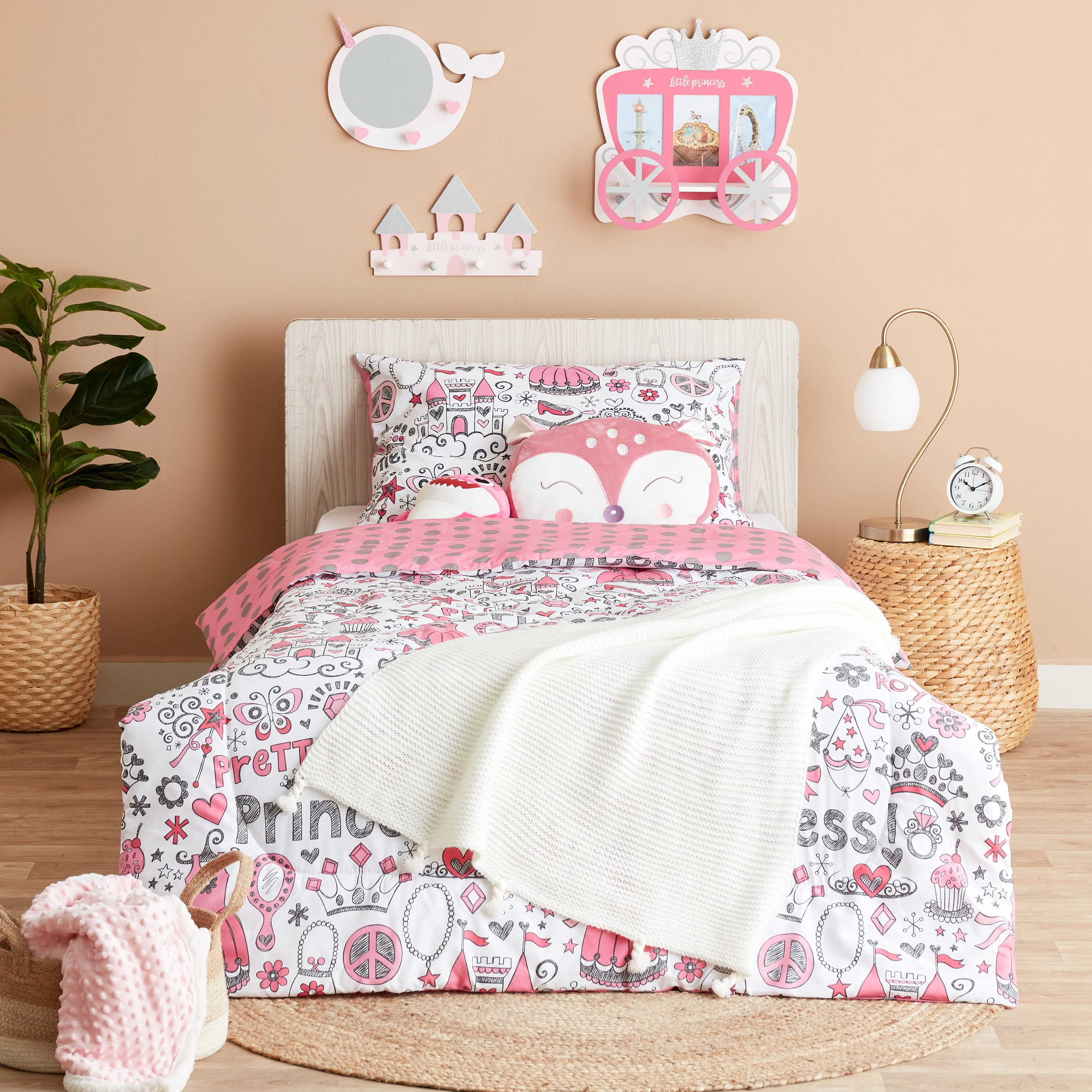 Candice Pretty Girl Reversible Single Comforter - 135x220 cm-hbxhomeware-hbxkidsandyouth-image-7