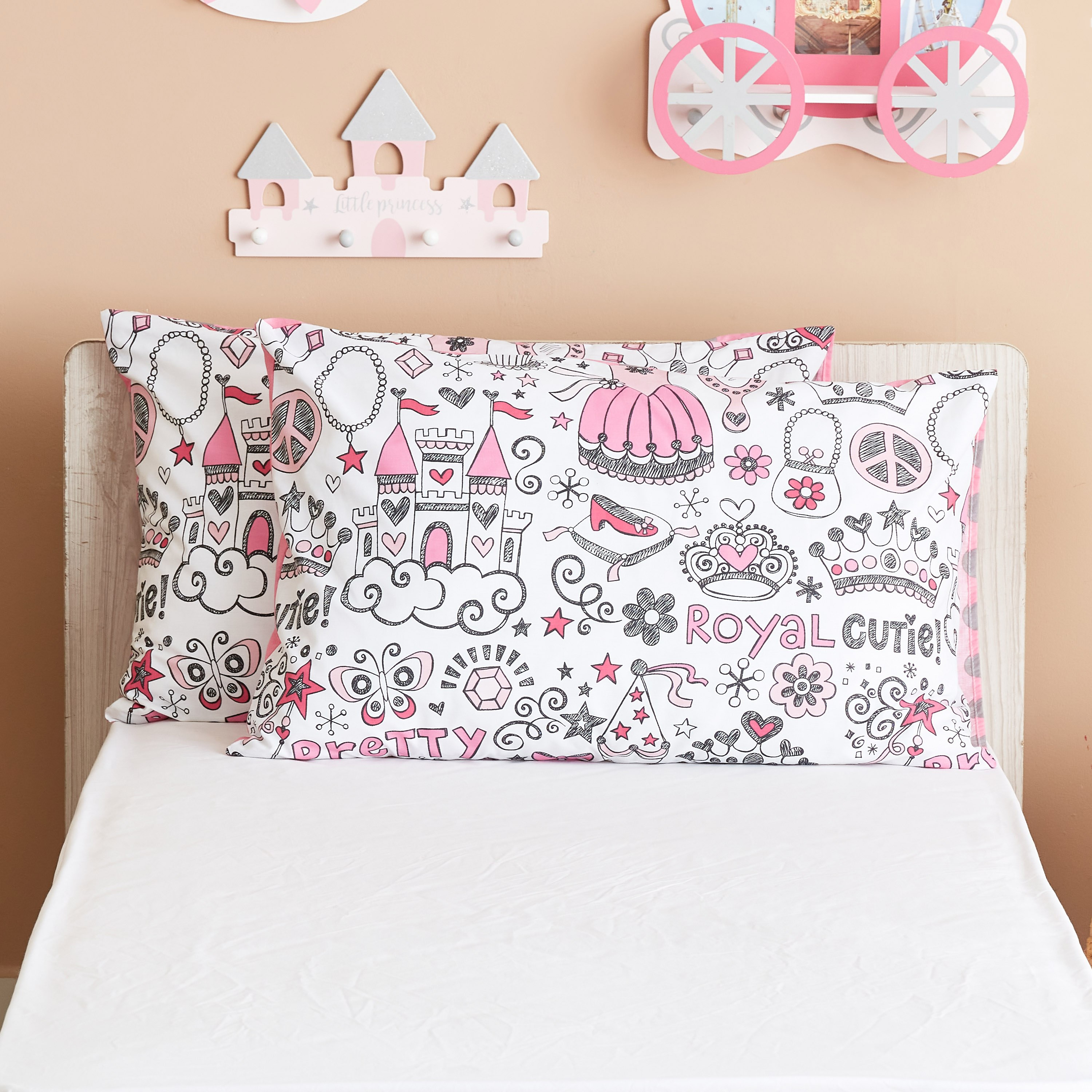 طقم غطاء وسادة قطعتين يستخدم على الوجهين للبنات من كانديس - 50x75 سم-hbxhomeware-hbxkidsandyouth-image-2