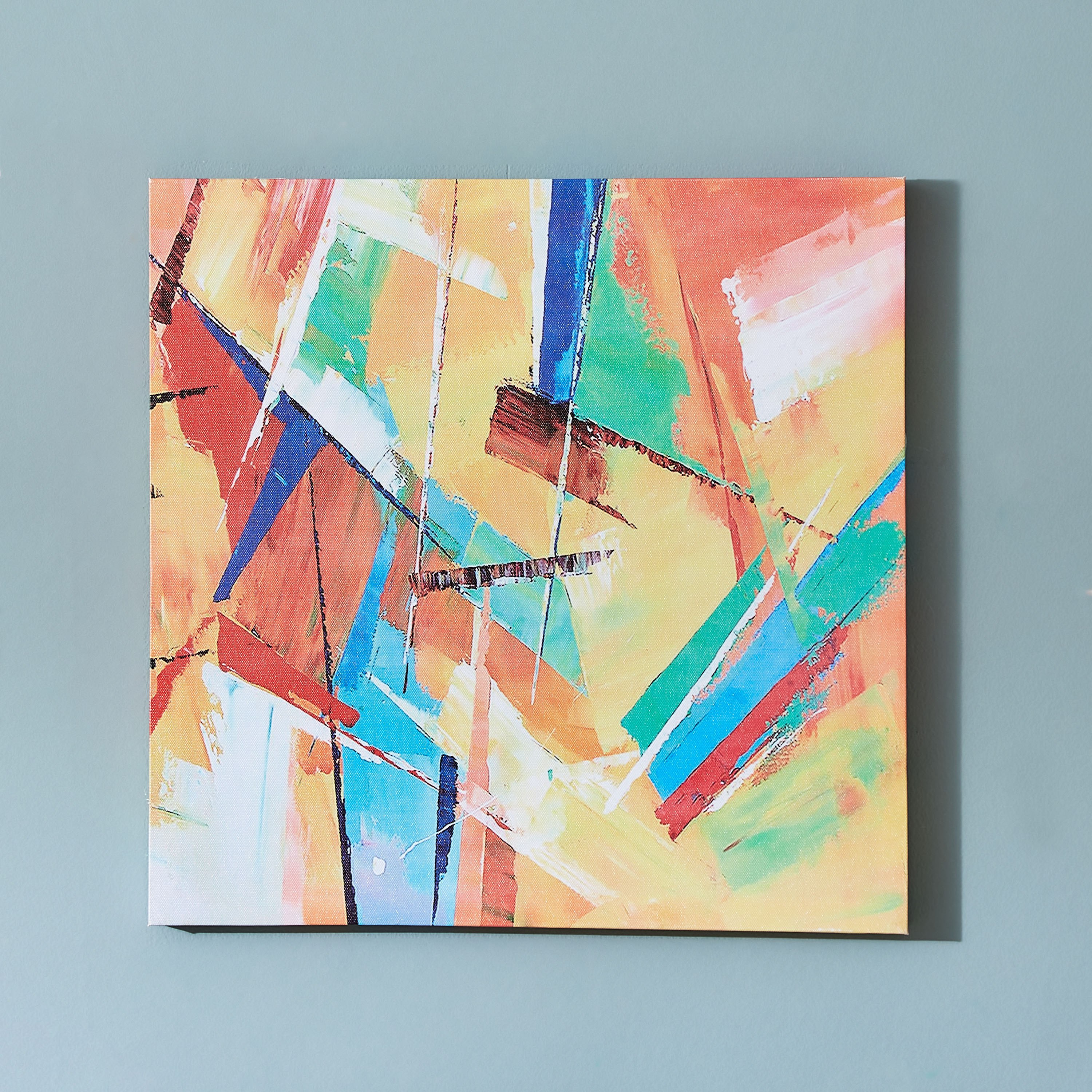 زينة حائط بطبعات ملوّنة من تريجرز - 40x40x1.8 سم-hbxhomeware-hbxdecorandfurnishings-image-1
