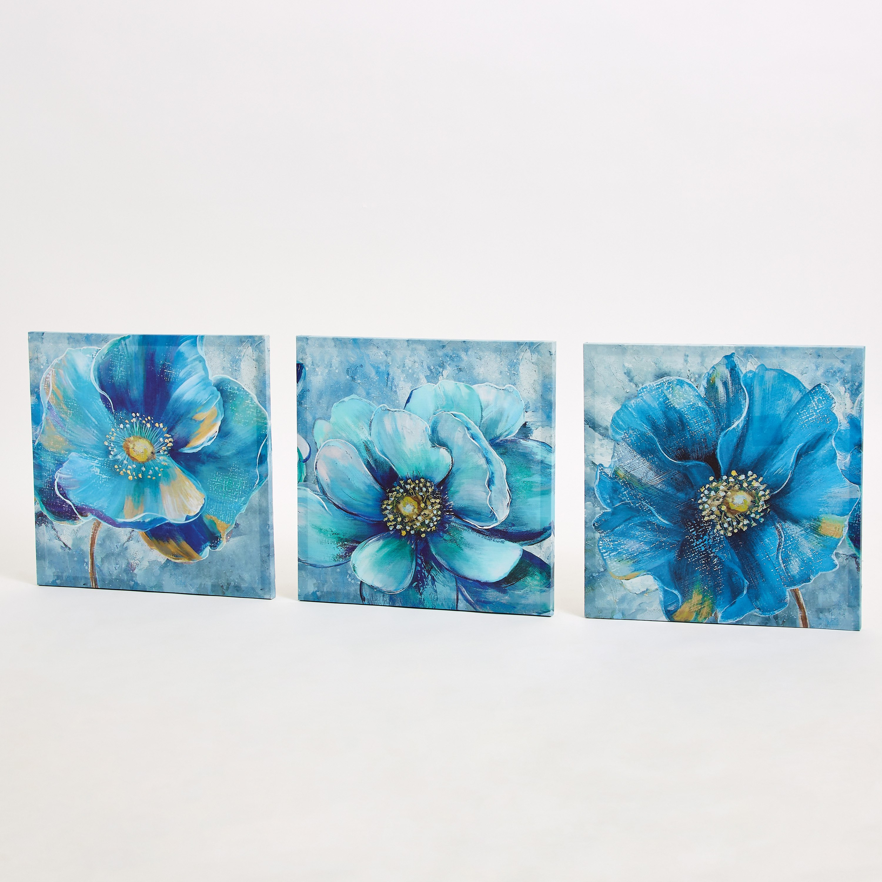 طقم زينة حائط 3 قطع بتصميم أزهار من تريجرز - 40x40x1.8 سم-hbxhomeware-hbxdecorandfurnishings-image-6