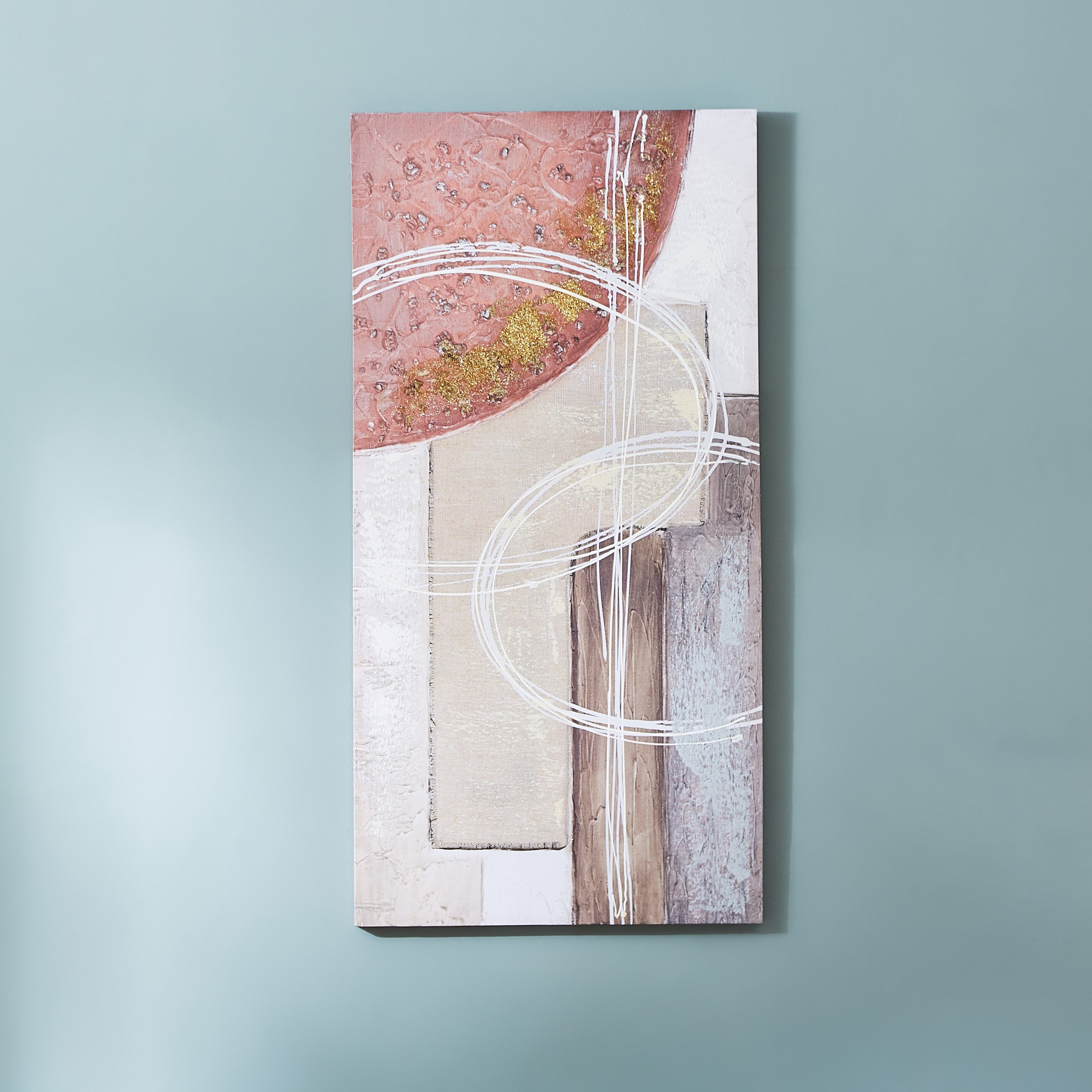 زينة حائط دائرية بتصميم تجريدي من تريشرز - 50x100x2.5 سم-hbxhomeware-hbxdecorandfurnishings-image-1