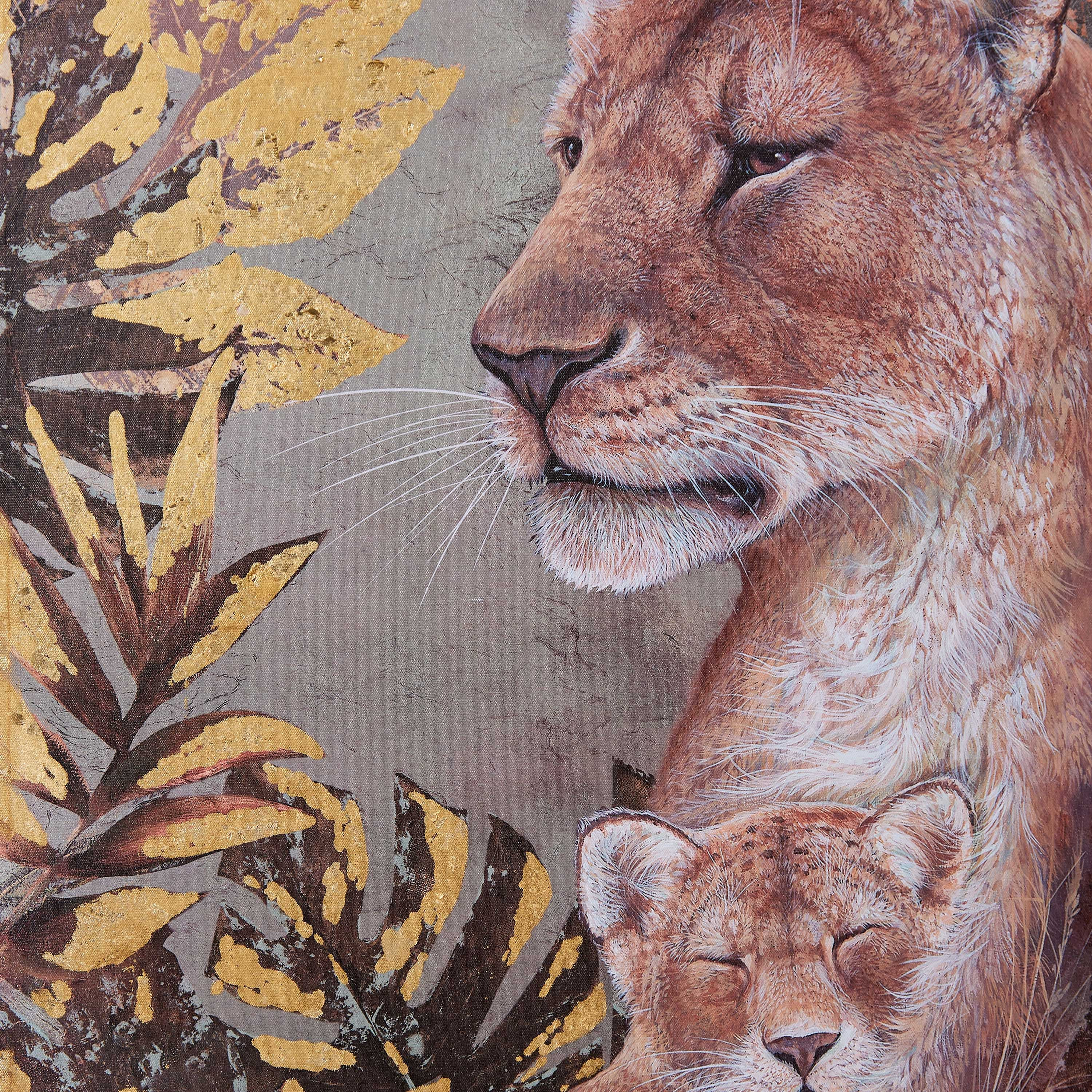 زينة حائط بتصميم أسد من تريجرز - 60x90x2.5 سم-hbxhomeware-hbxdecorandfurnishings-image-3