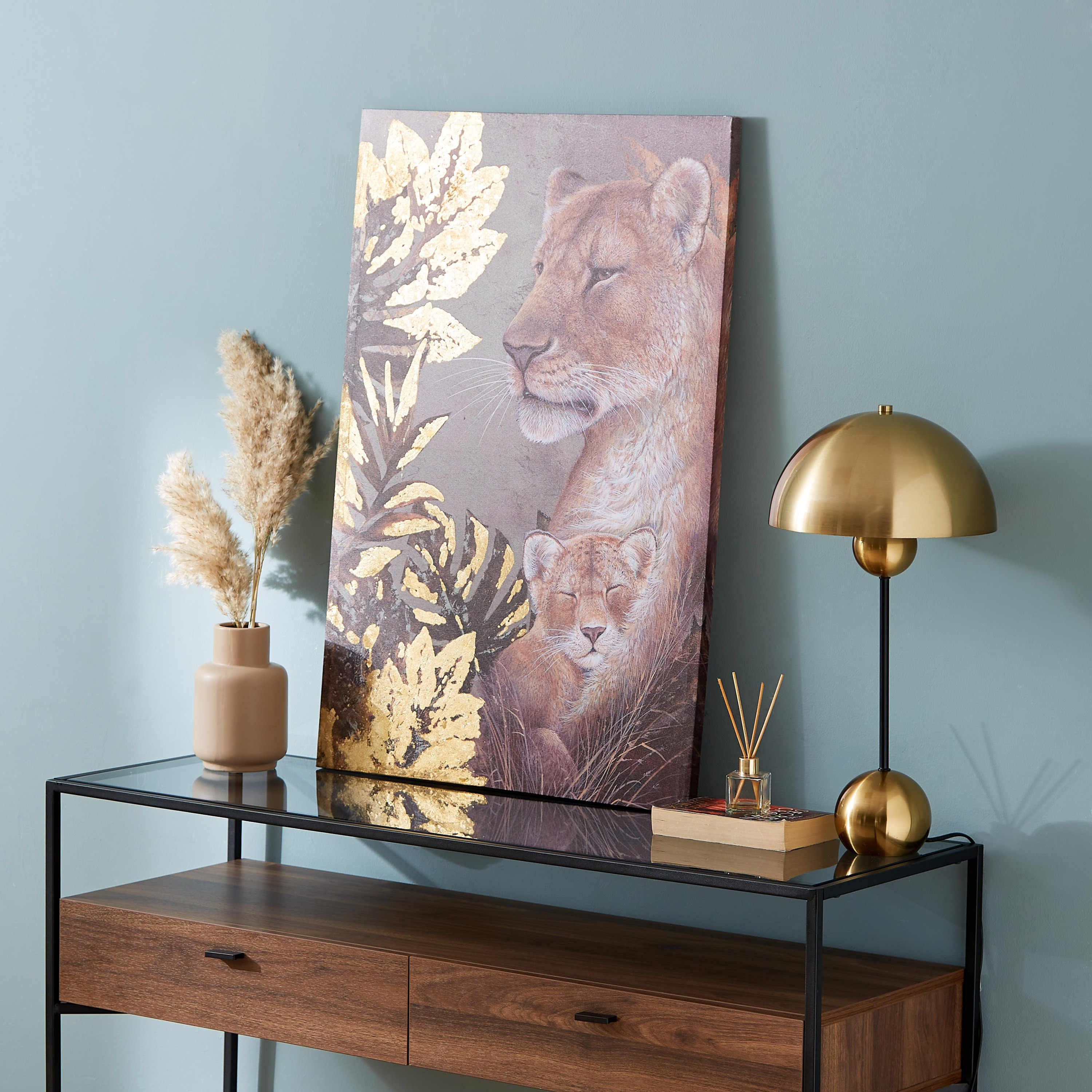 زينة حائط بتصميم أسد من تريجرز - 60x90x2.5 سم-hbxhomeware-hbxdecorandfurnishings-image-5