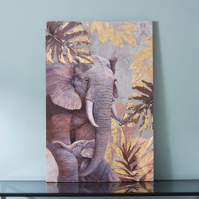 Treasures Elephant Wall Art - 60x90x2.5 cm-Framed Pictures-image-0