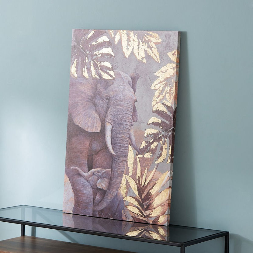 Treasures Elephant Wall Art - 60x90x2.5 cm-Framed Pictures-image-1