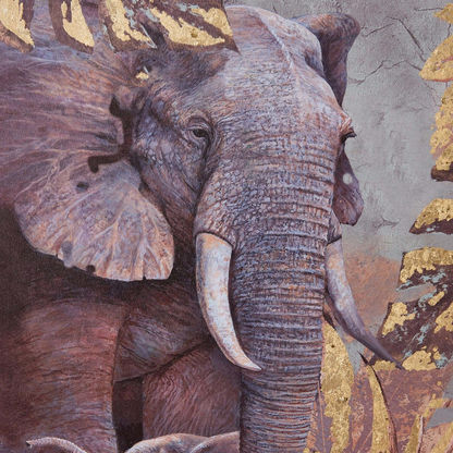 Treasures Elephant Wall Art - 60x90x2.5 cms