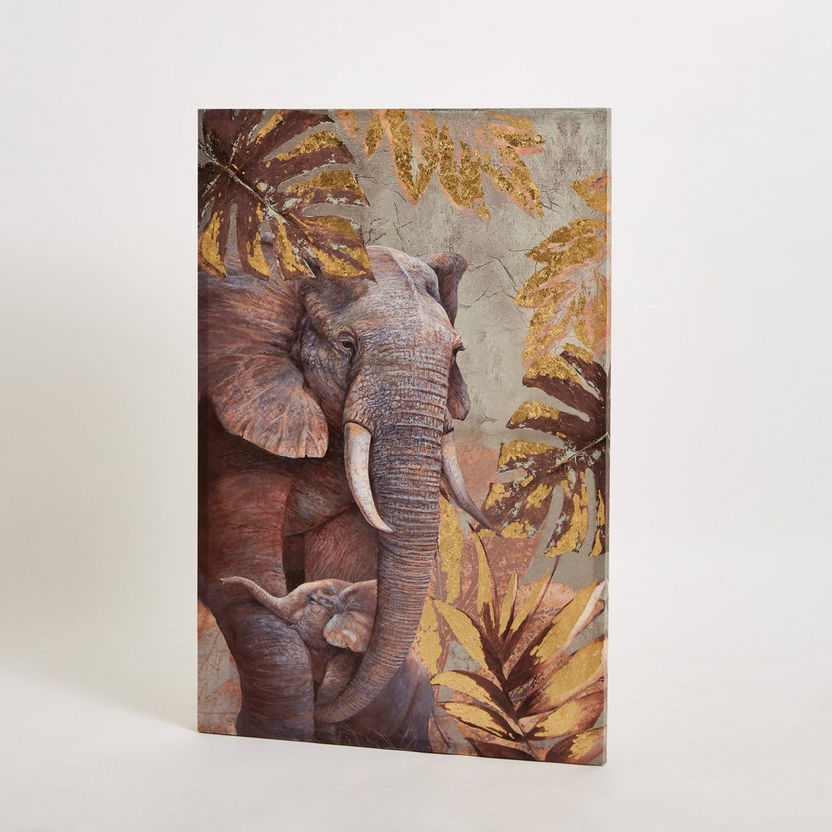 Treasures Elephant Wall Art - 60x90x2.5 cm-Framed Pictures-image-5