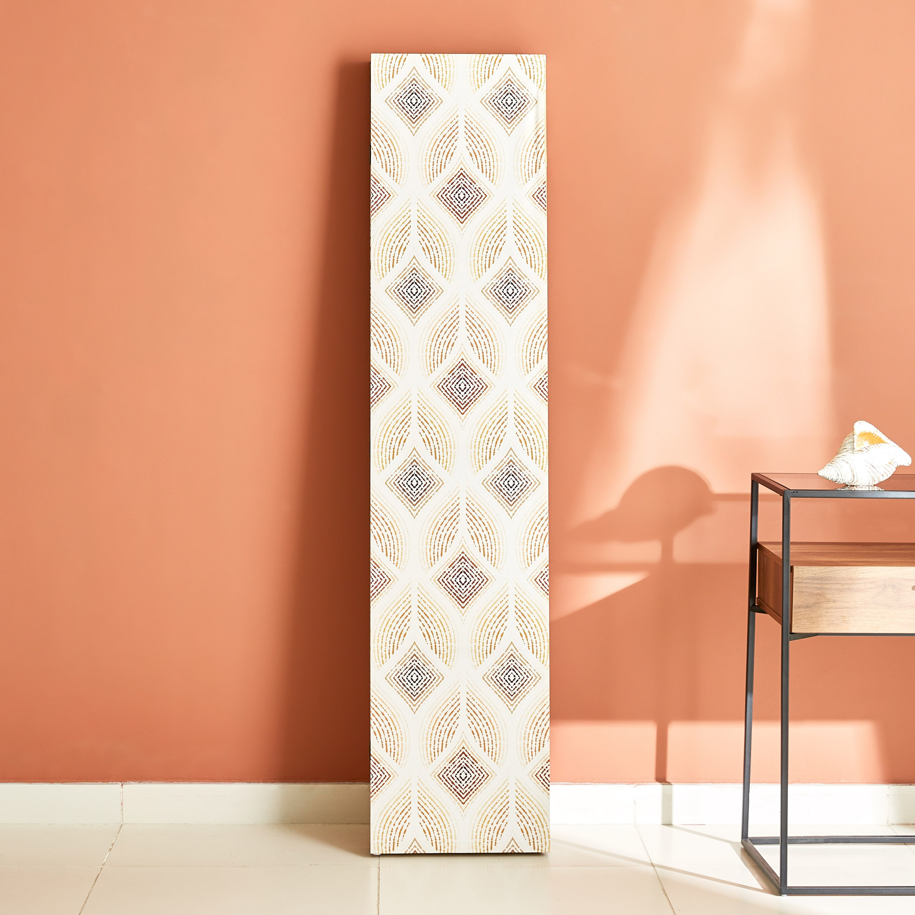 مقسّم غرف كانفاس بتصميم هندسي و3 ألواح من تريشرز - 120x3x180 سم-hbxhomeware-hbxdecorandfurnishings-image-2