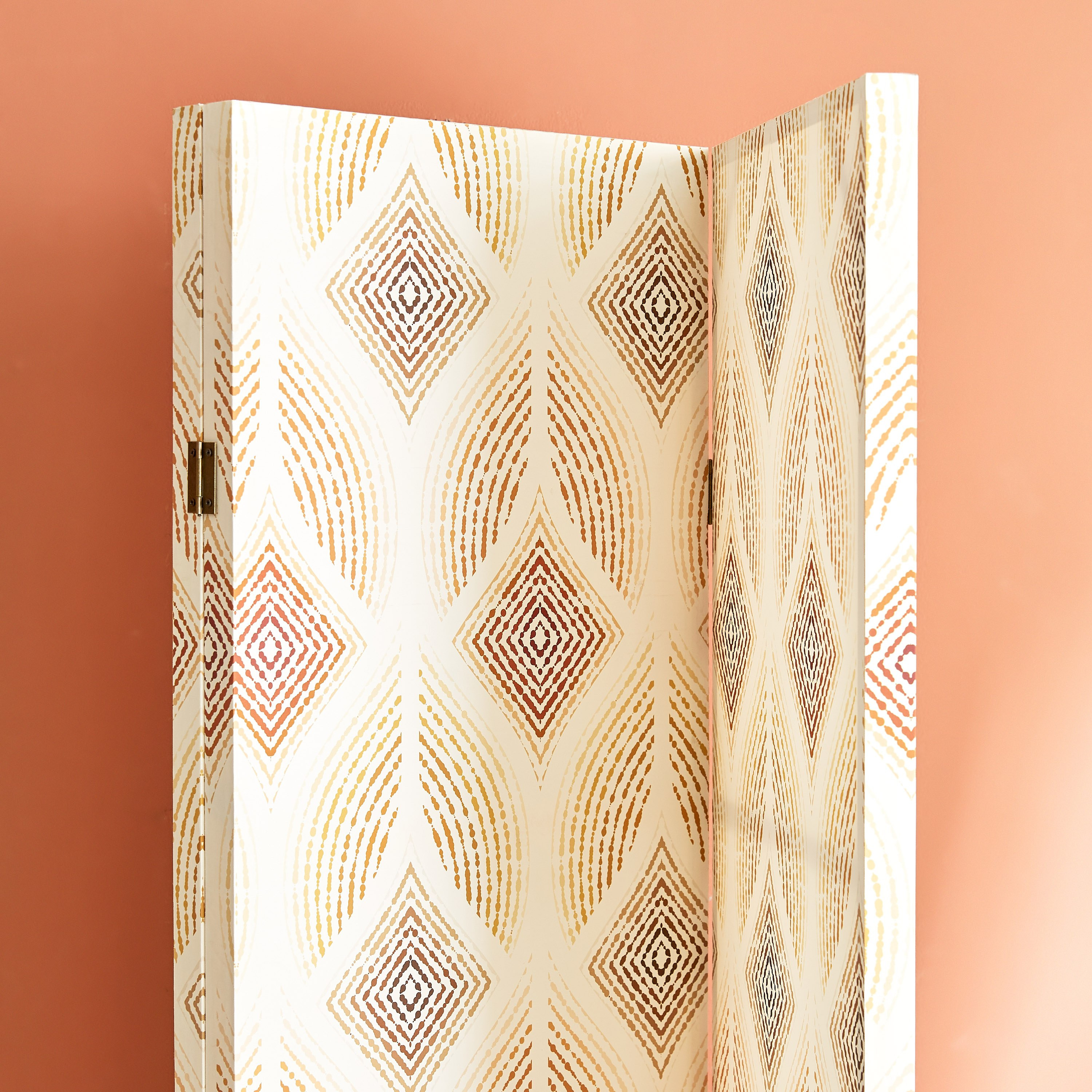 مقسّم غرف كانفاس بتصميم هندسي و3 ألواح من تريشرز - 120x3x180 سم-hbxhomeware-hbxdecorandfurnishings-image-3